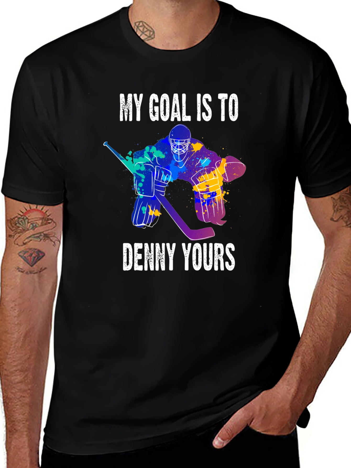 Denny Yours Hockey Goal T-Shirt