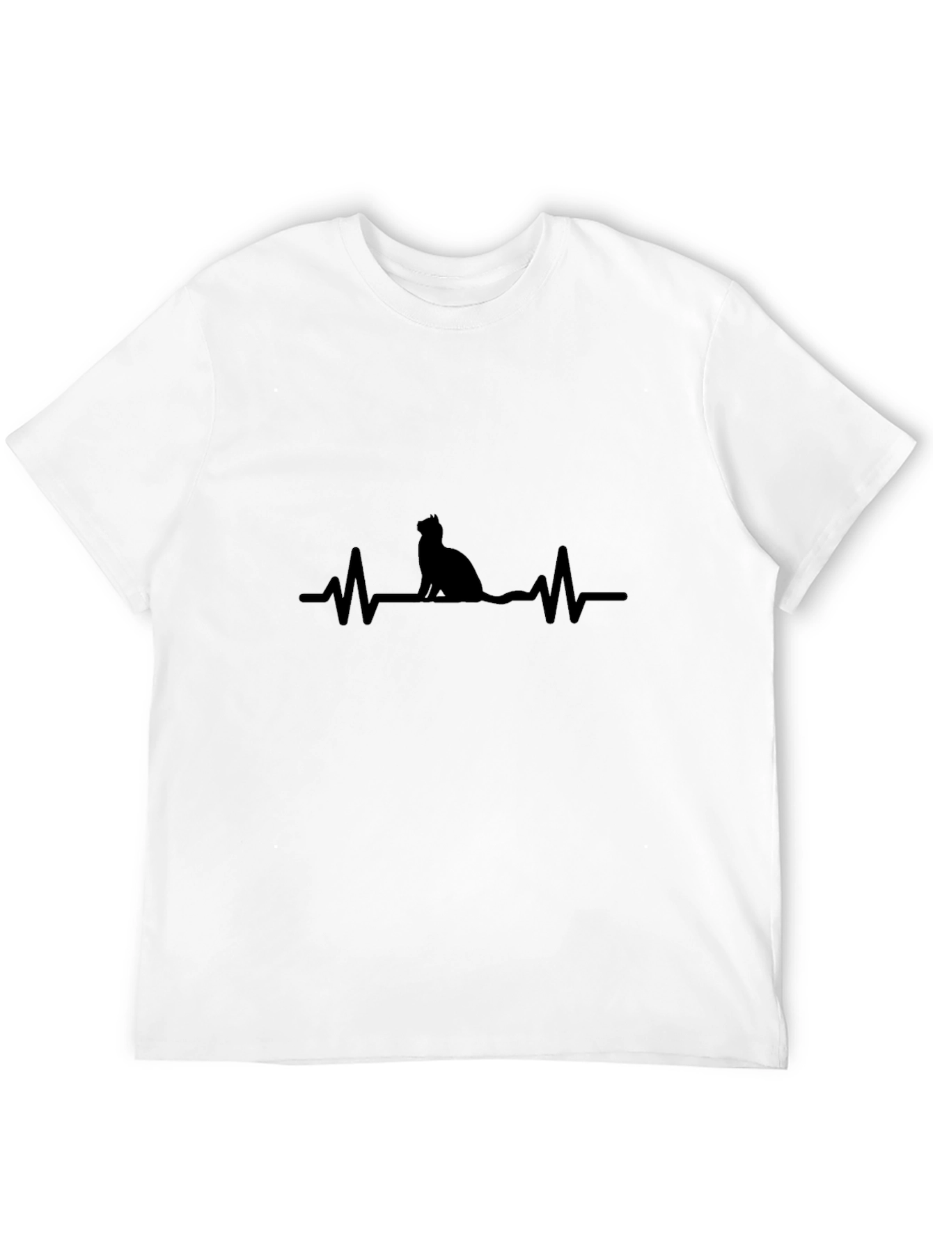 Cat Heartbeat T-Shirt - Purrfect Gift!