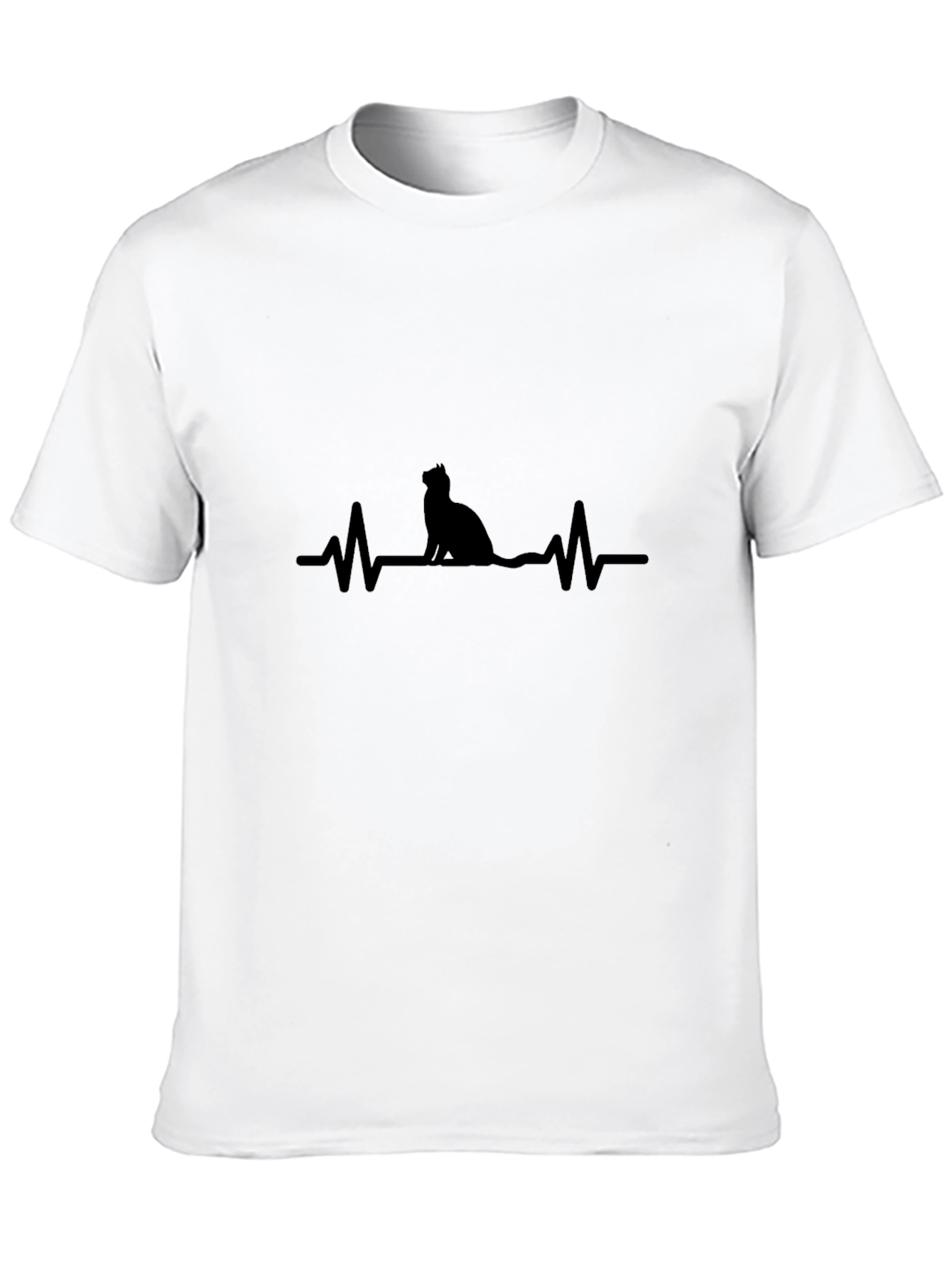 Cat Heartbeat T-Shirt - Purrfect Gift!