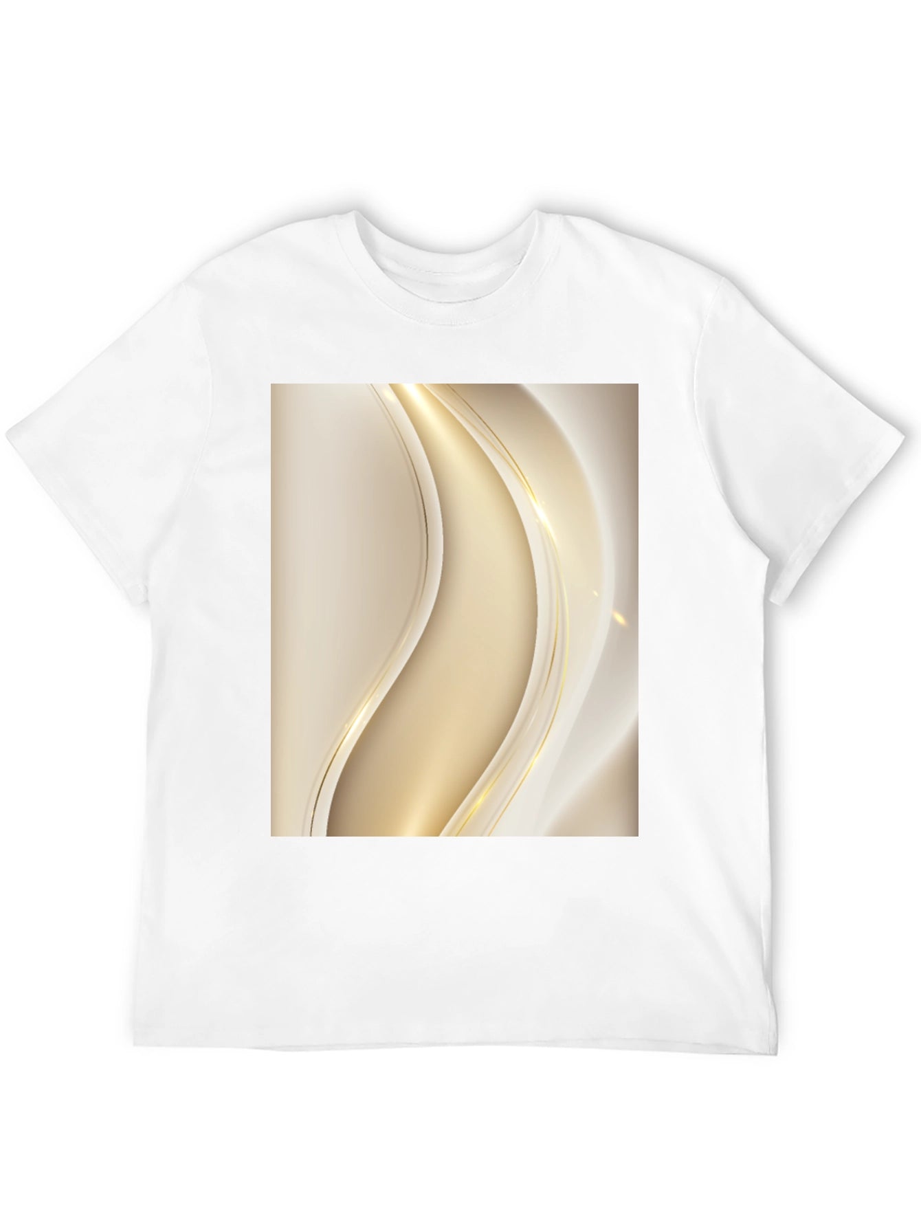 Elegant Abstract Design Black T-Shirt