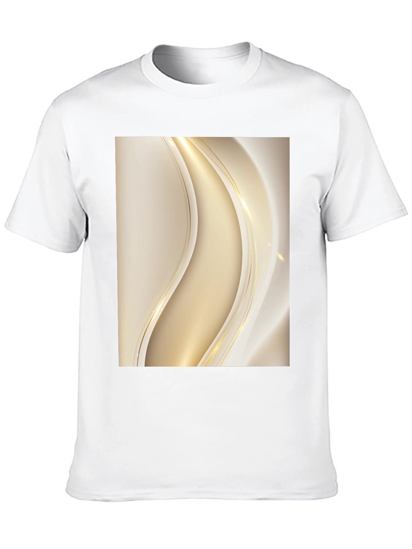 Elegant Abstract Design Black T-Shirt