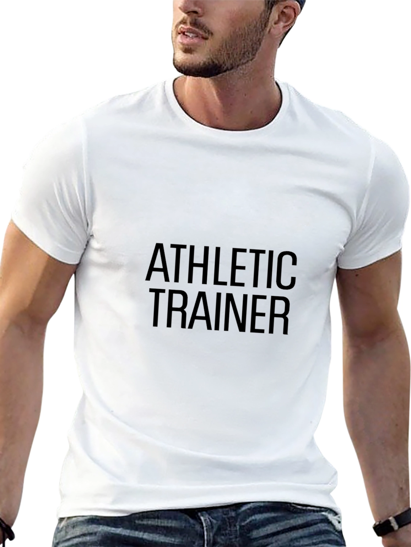 Athletic Trainer Black T-Shirt - Comfortable Training Apparel