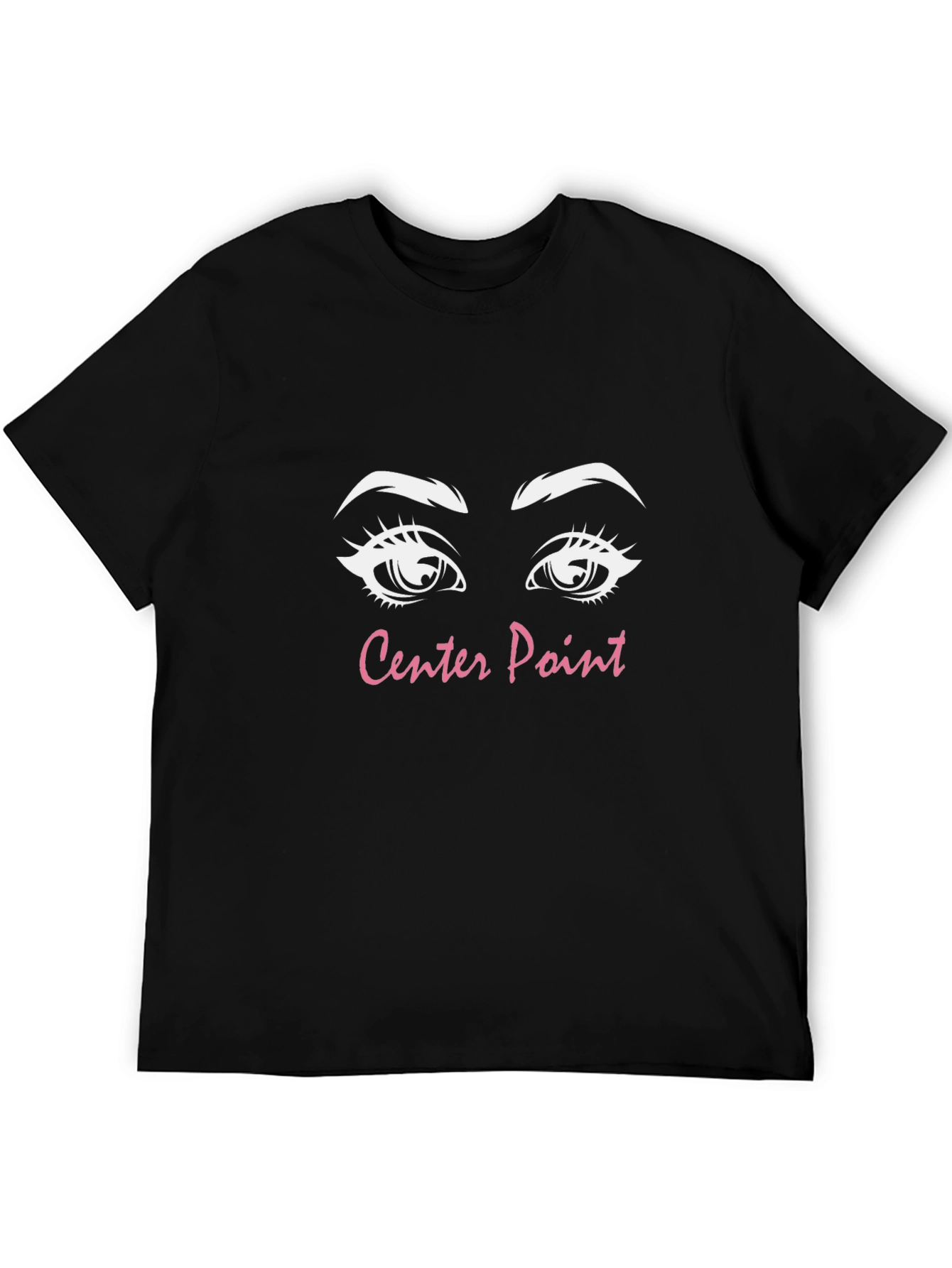 Center Point Graphic Tee - Stylish Black T-Shirt