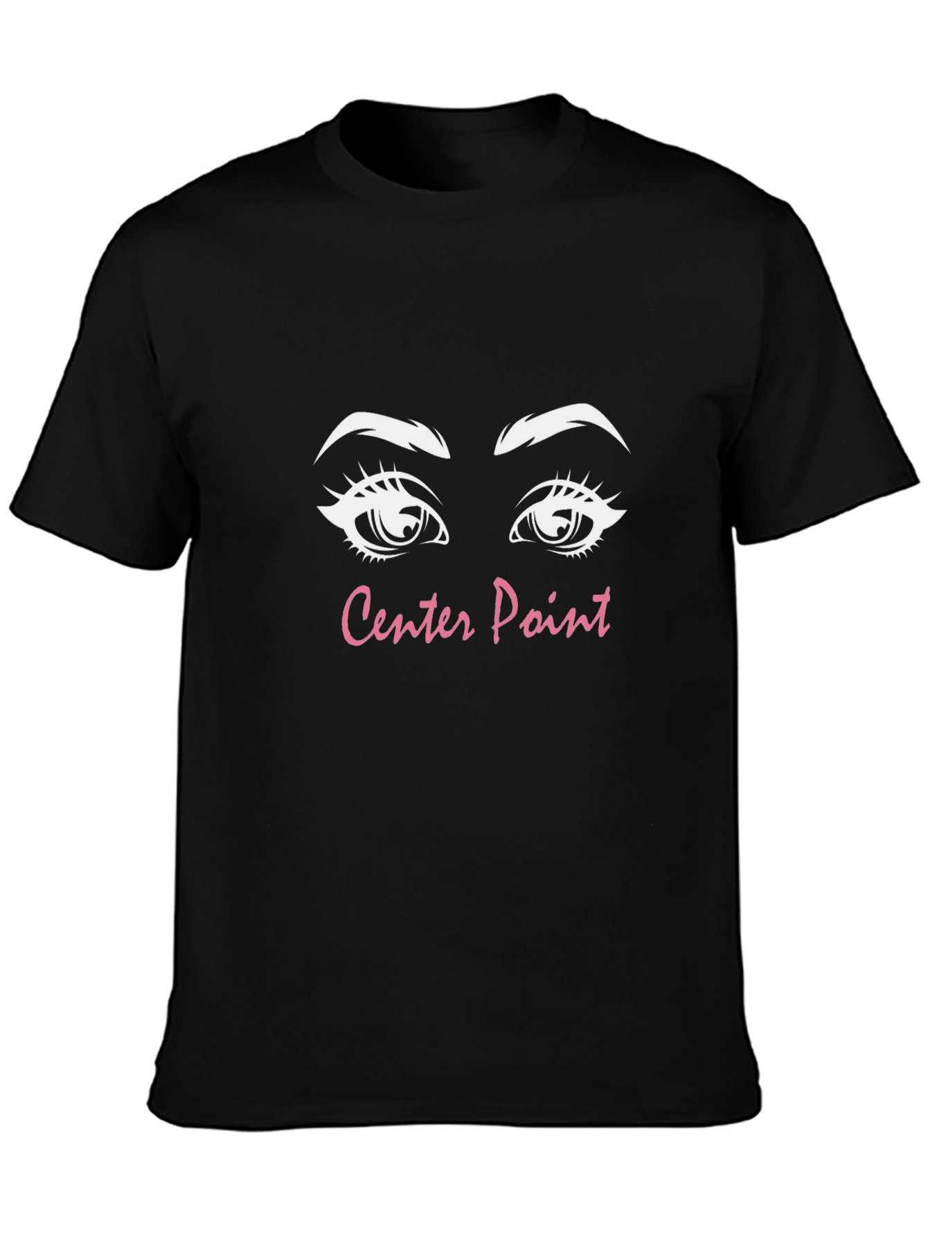 Center Point Graphic Tee - Stylish Black T-Shirt