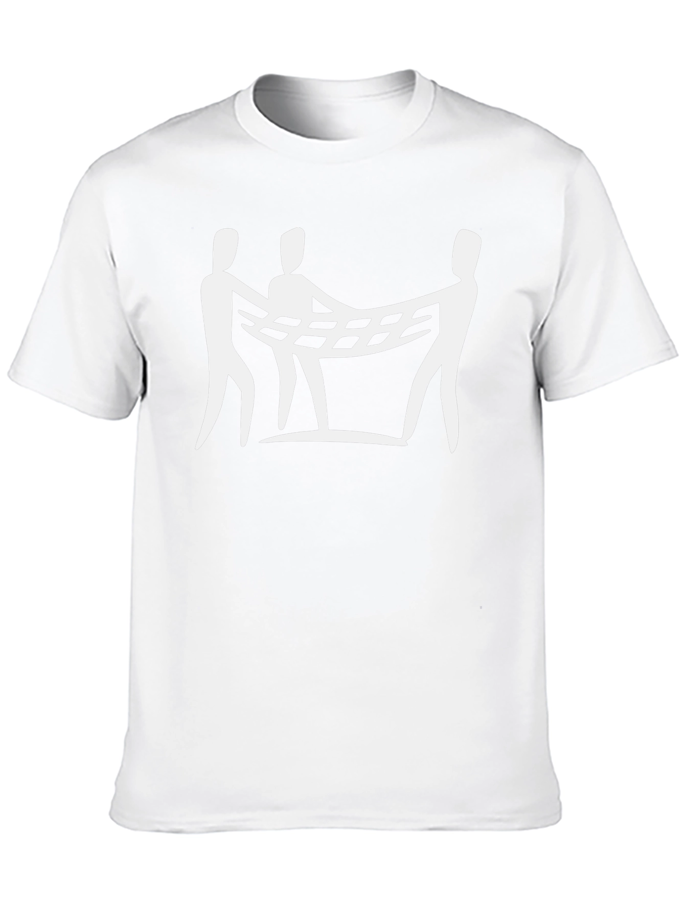 Abstract Net Carrier Black T-Shirt