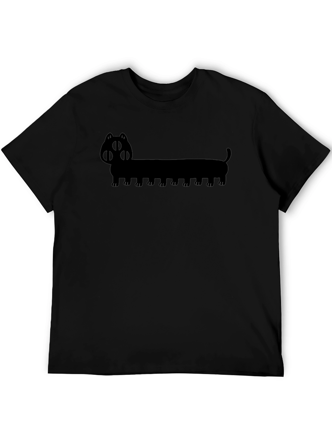 Long Dog Silhouette T-Shirt - Unique Graphic Tee