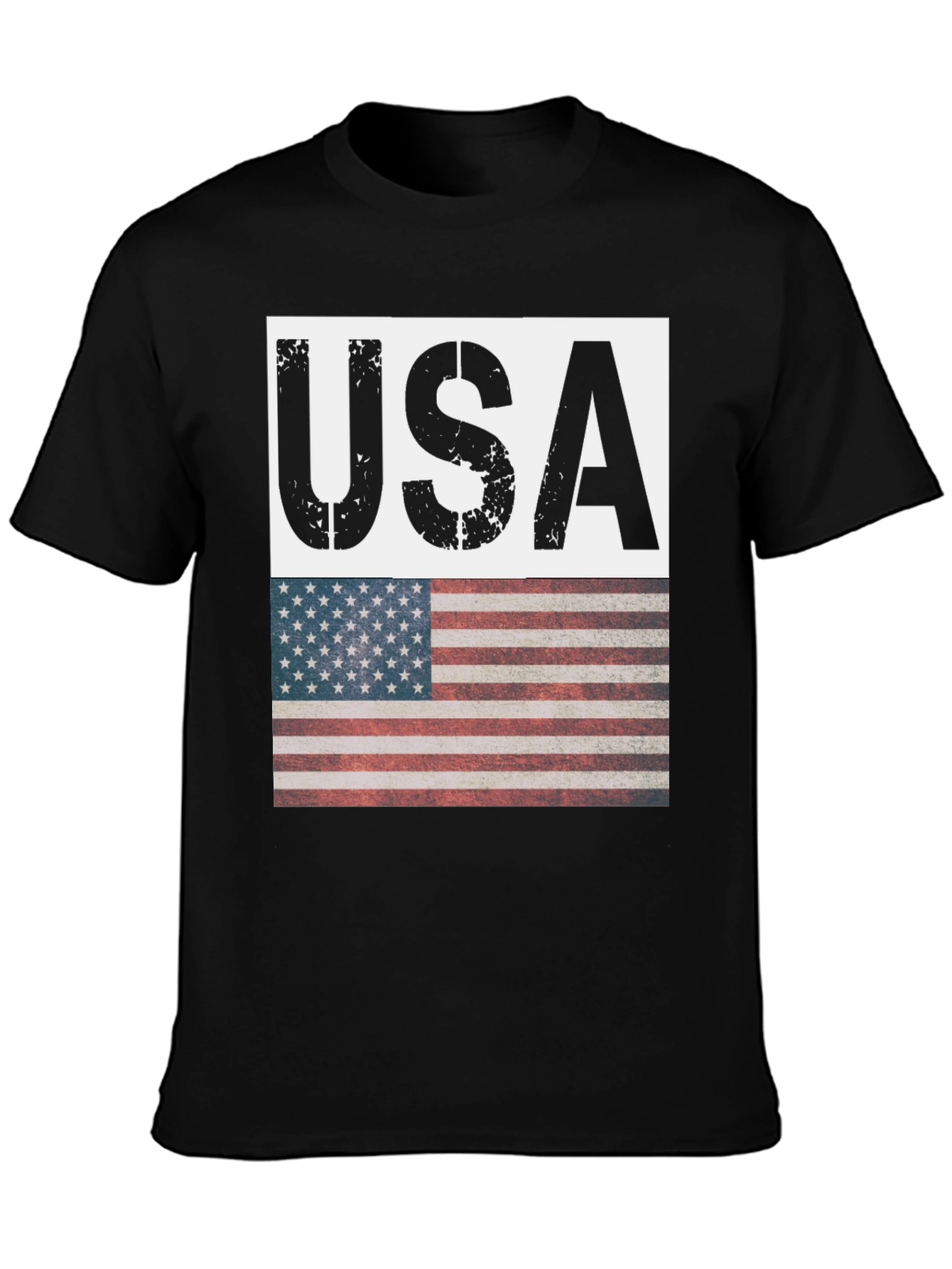 USA Flag Graphic T-Shirt - Patriotic Style