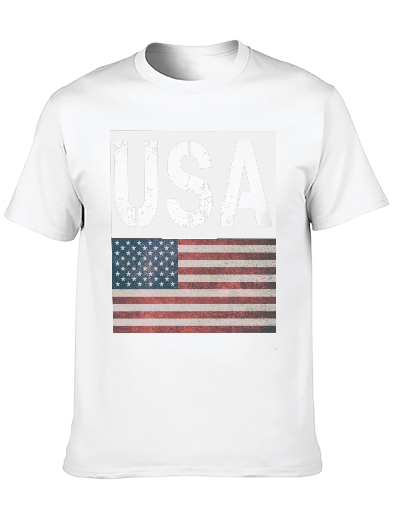 USA Flag Graphic T-Shirt - Patriotic Style
