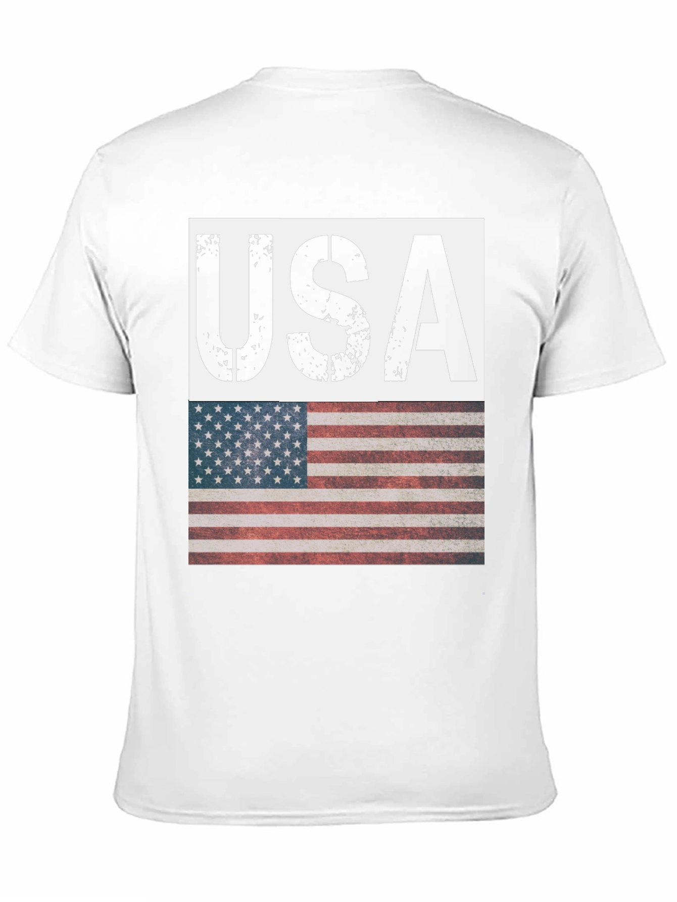 USA Flag Graphic T-Shirt - Patriotic Style