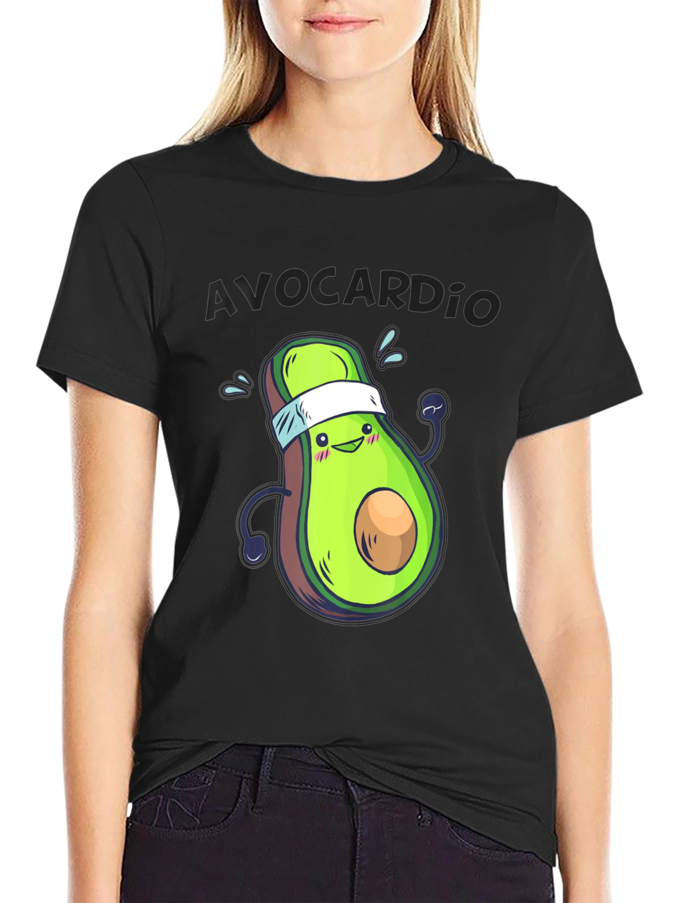 Avocardio Funny Avocado Workout T-Shirt
