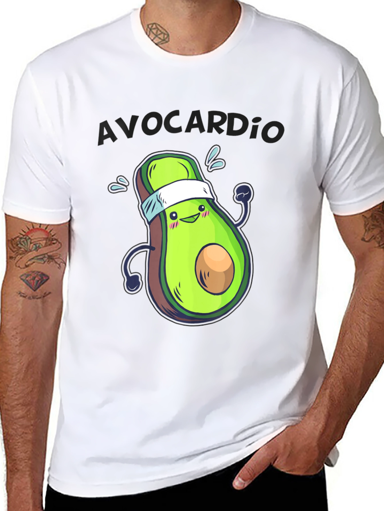 Avocardio Funny Avocado Workout T-Shirt