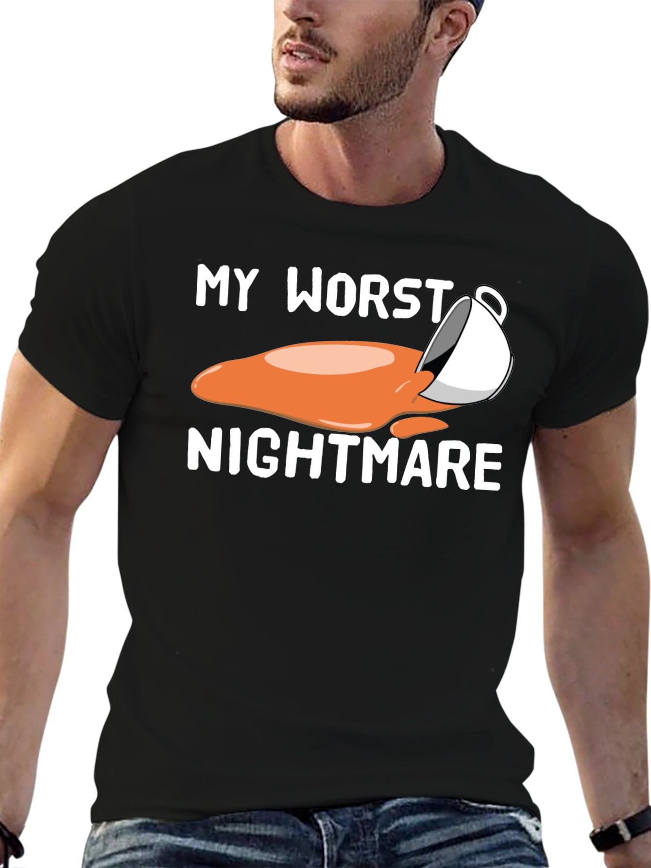 My Worst Nightmare Coffee Spill Graphic T-Shirt