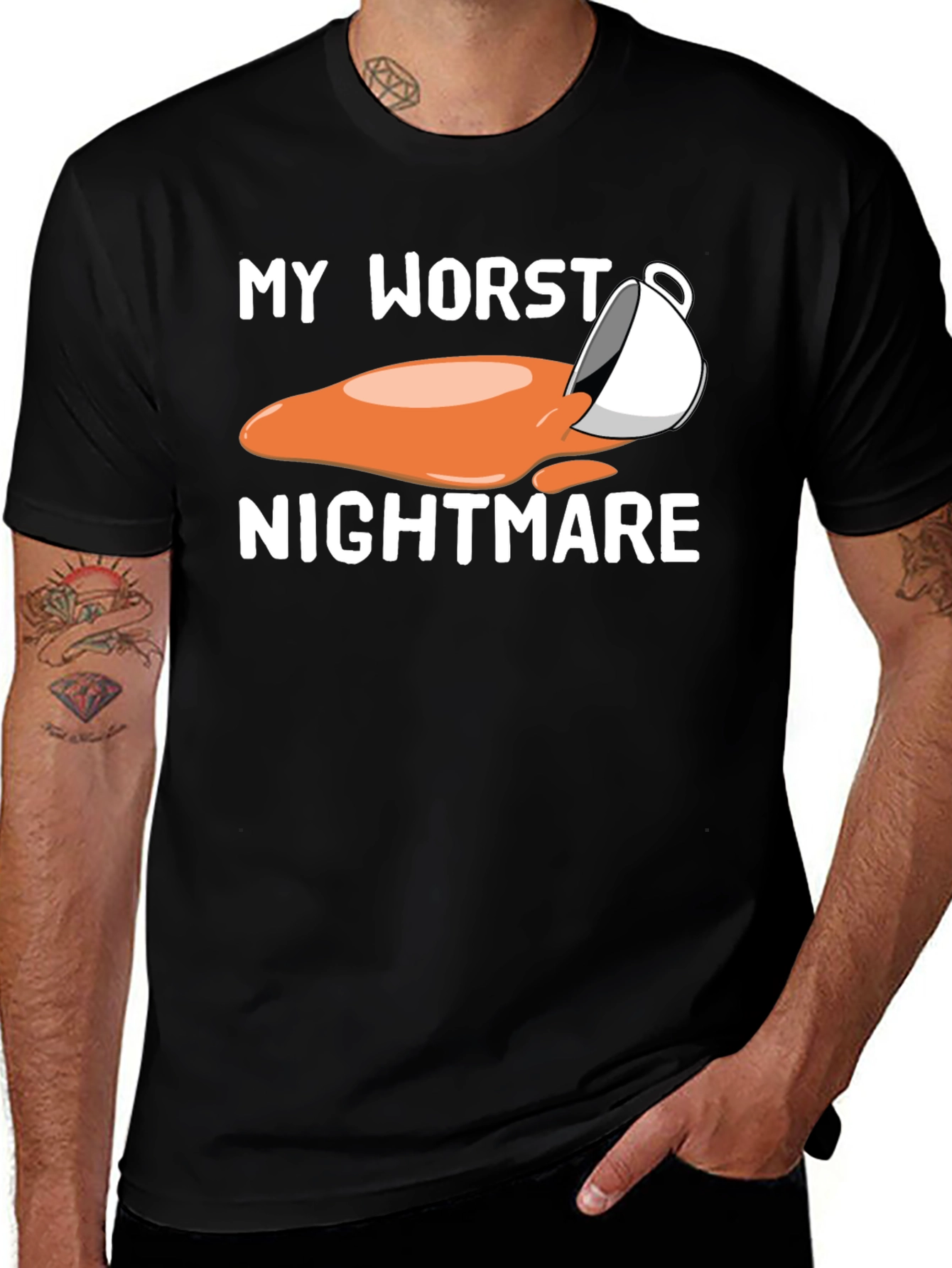 My Worst Nightmare Coffee Spill Graphic T-Shirt