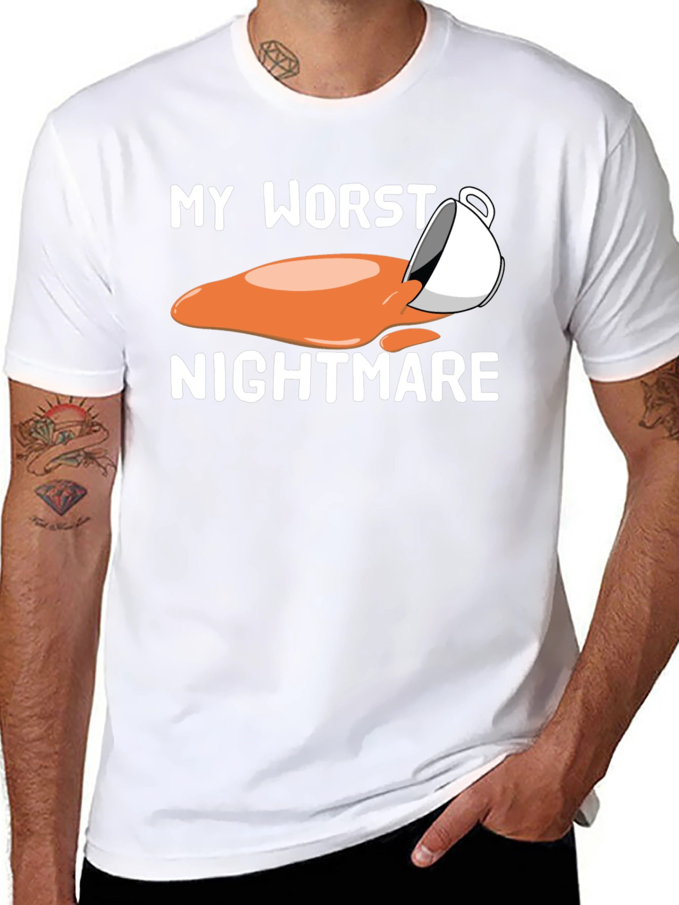 My Worst Nightmare Coffee Spill Graphic T-Shirt