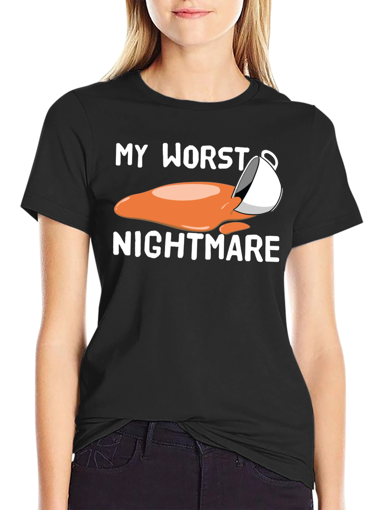My Worst Nightmare Coffee Spill Graphic T-Shirt