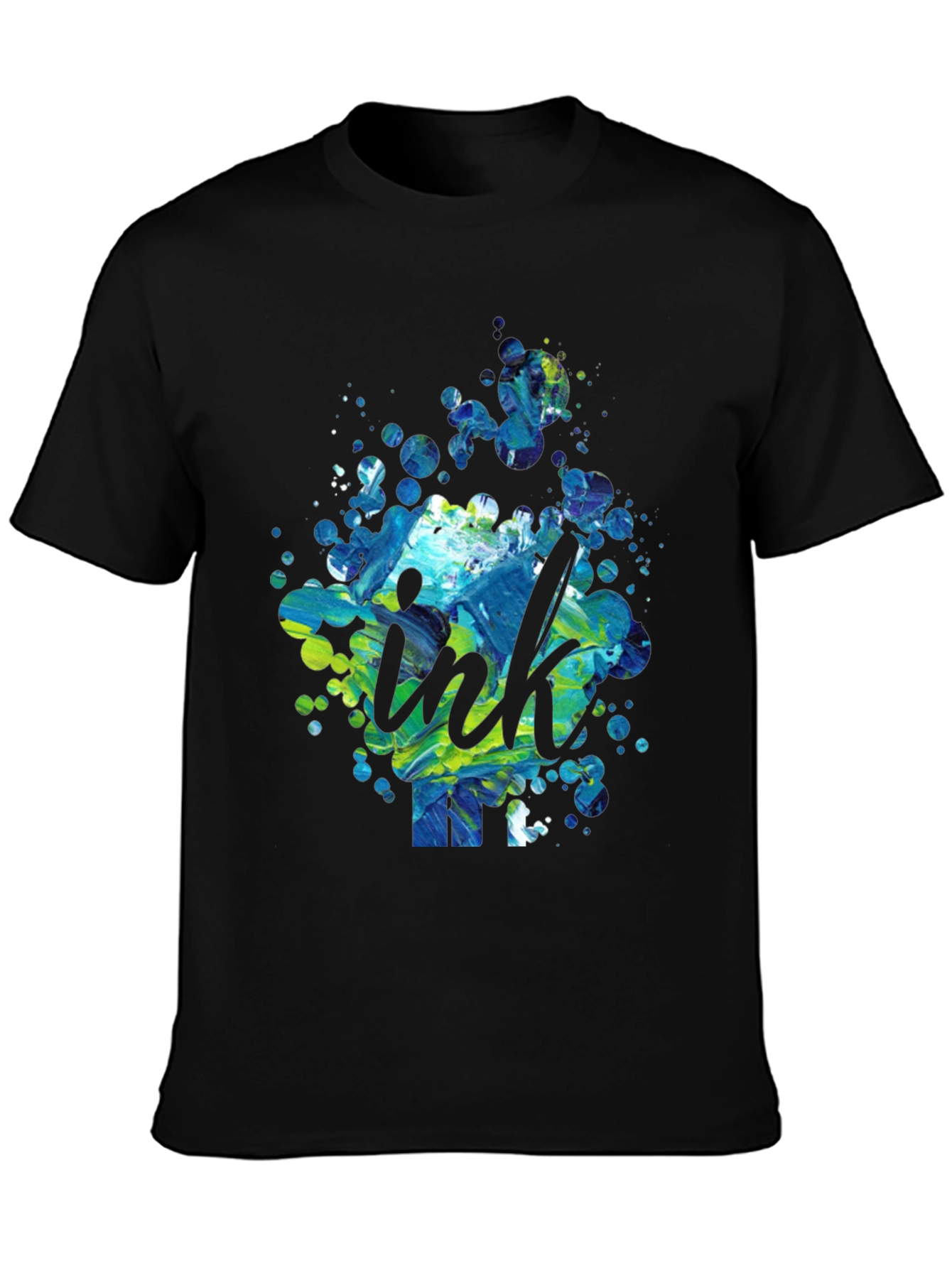 Ink Splatter Graphic Tee - Modern Design