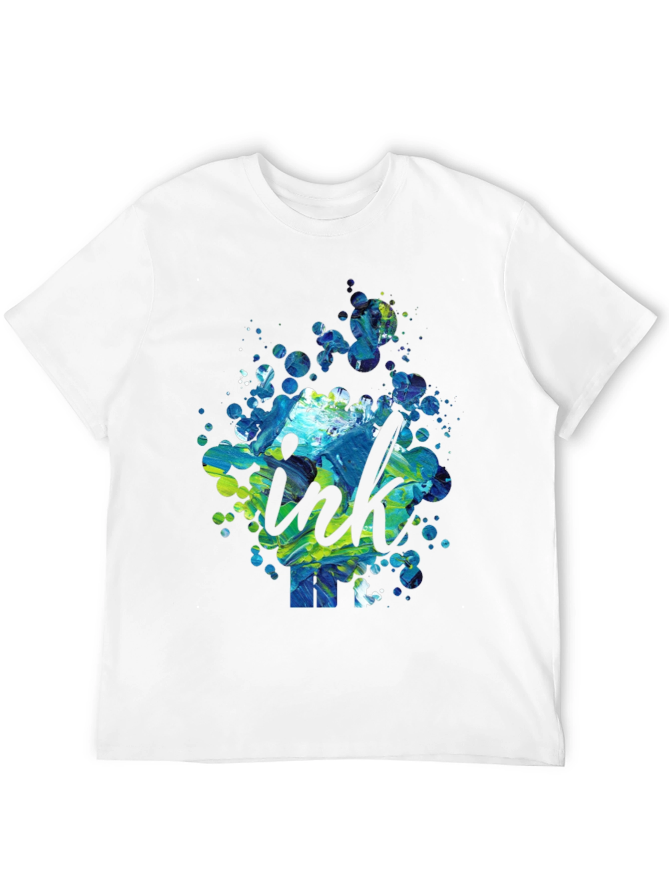 Ink Splatter Graphic Tee - Modern Design