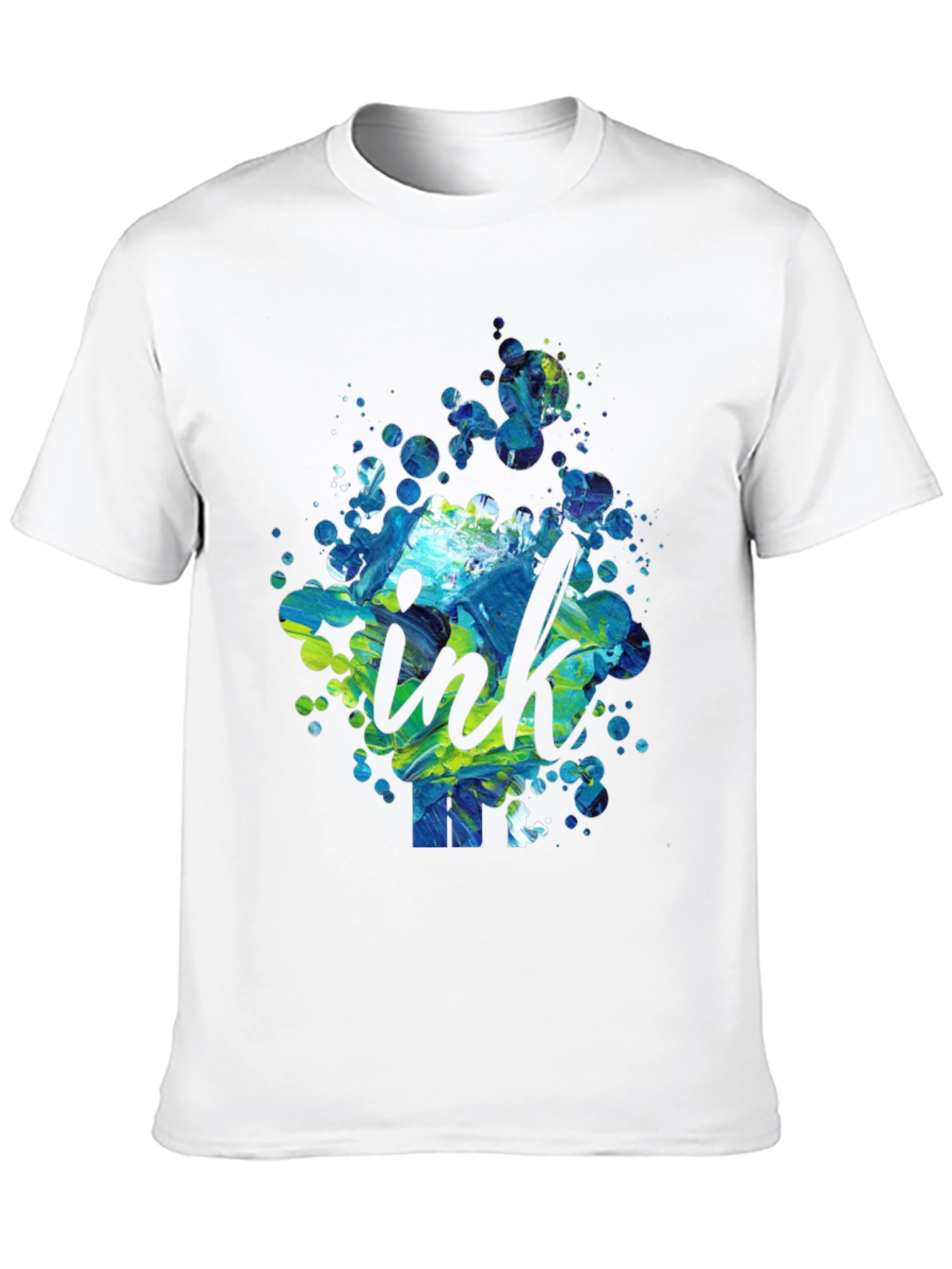 Ink Splatter Graphic Tee - Modern Design