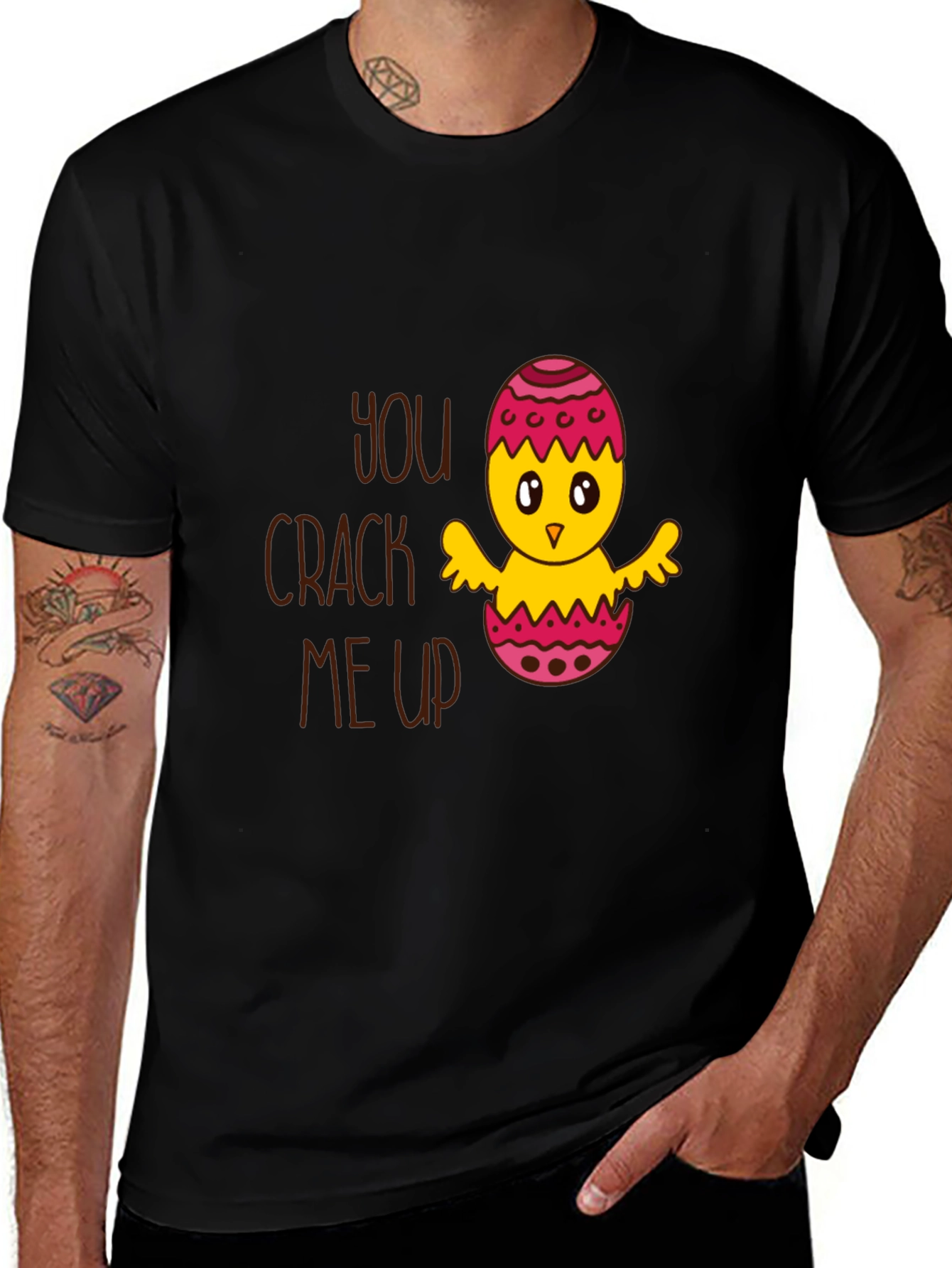 Funny Easter Chick T-Shirt - You Crack Me Up