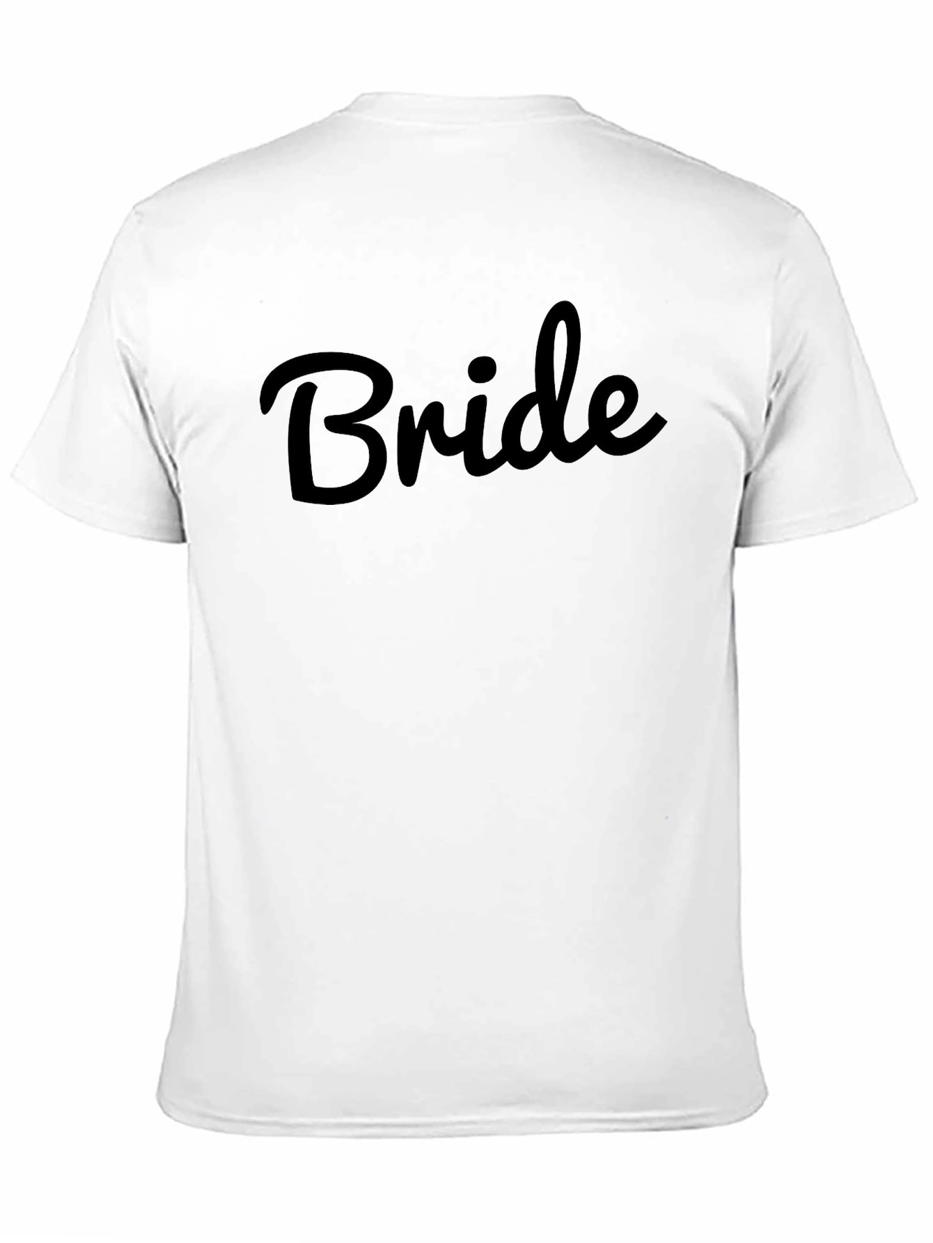 Bride Script Black T-Shirt - Wedding Party Apparel