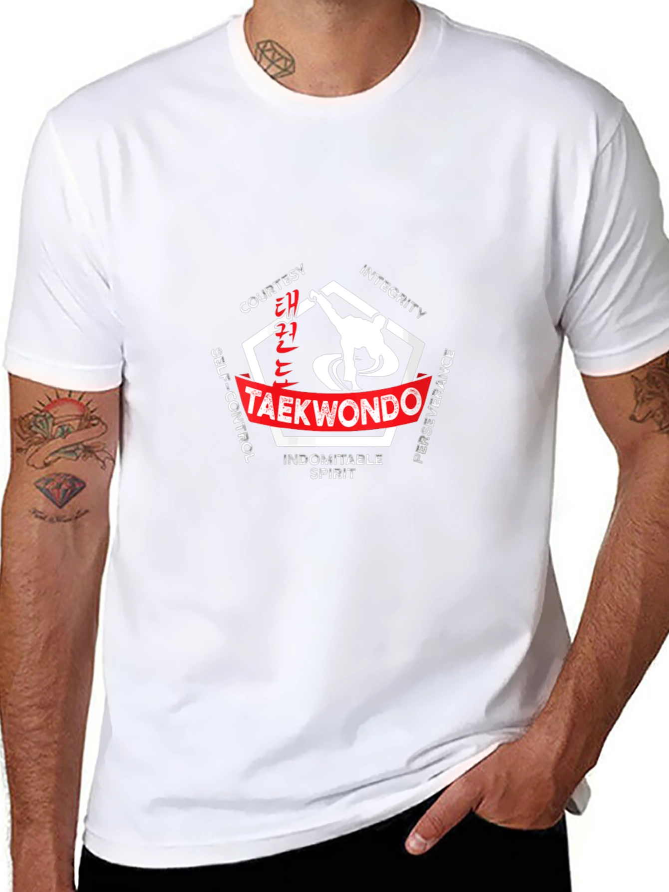 Taekwondo Martial Arts T-Shirt Black