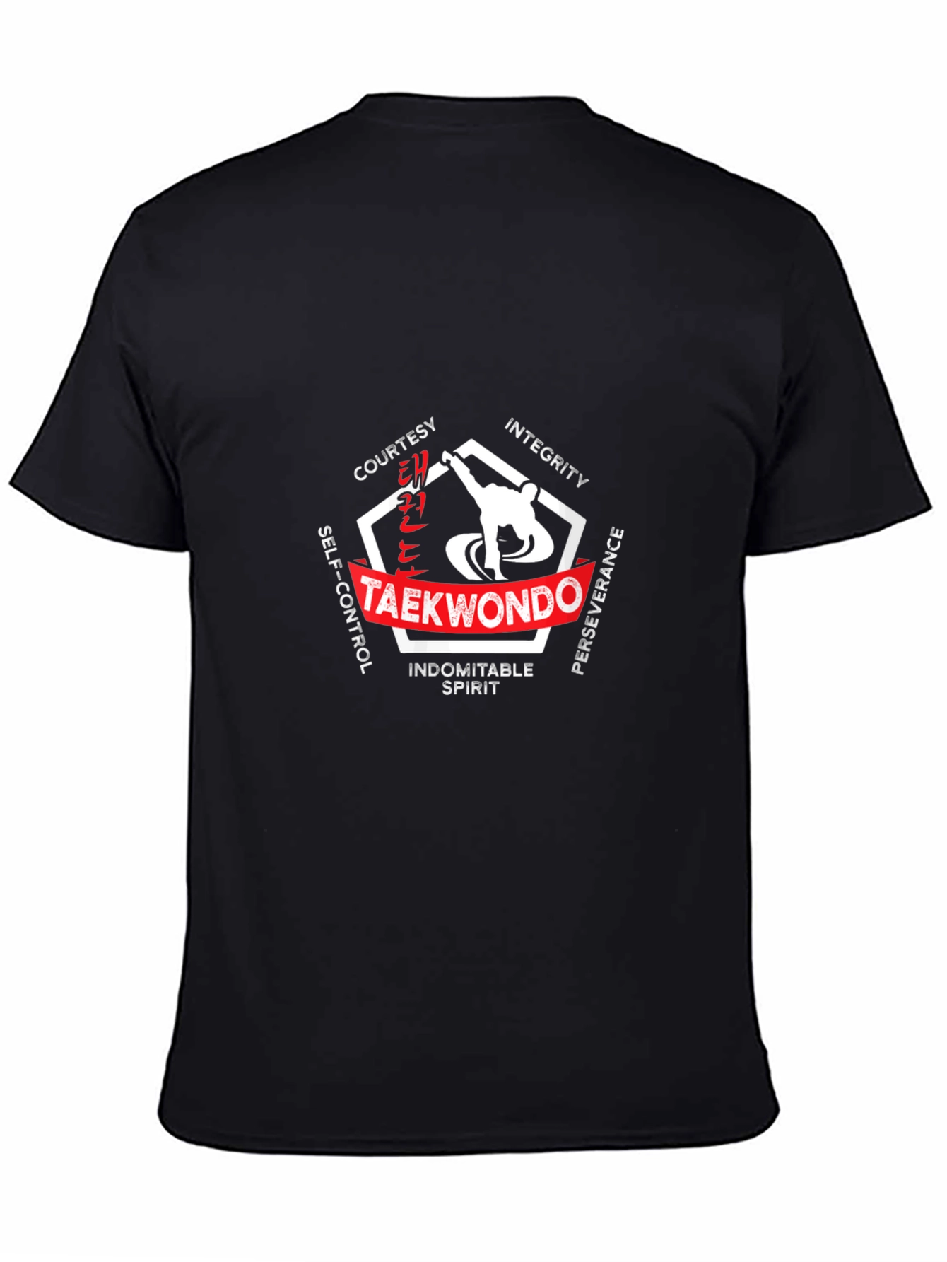 Taekwondo Martial Arts T-Shirt Black
