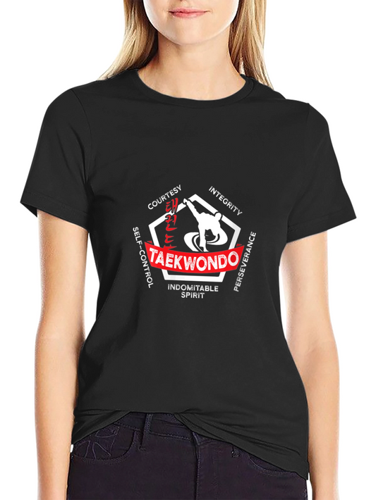 Taekwondo Martial Arts T-Shirt Black