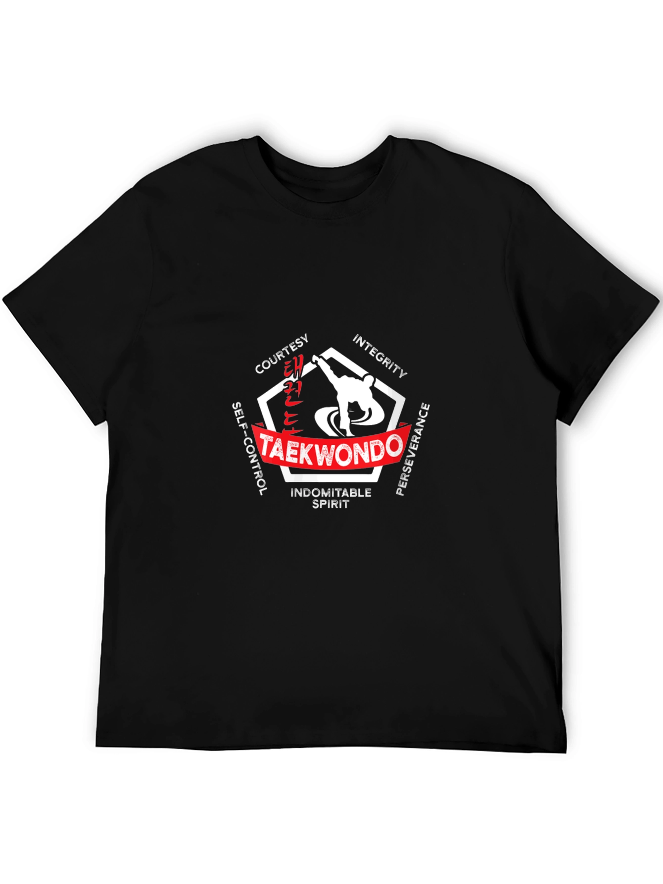 Taekwondo Martial Arts T-Shirt Black