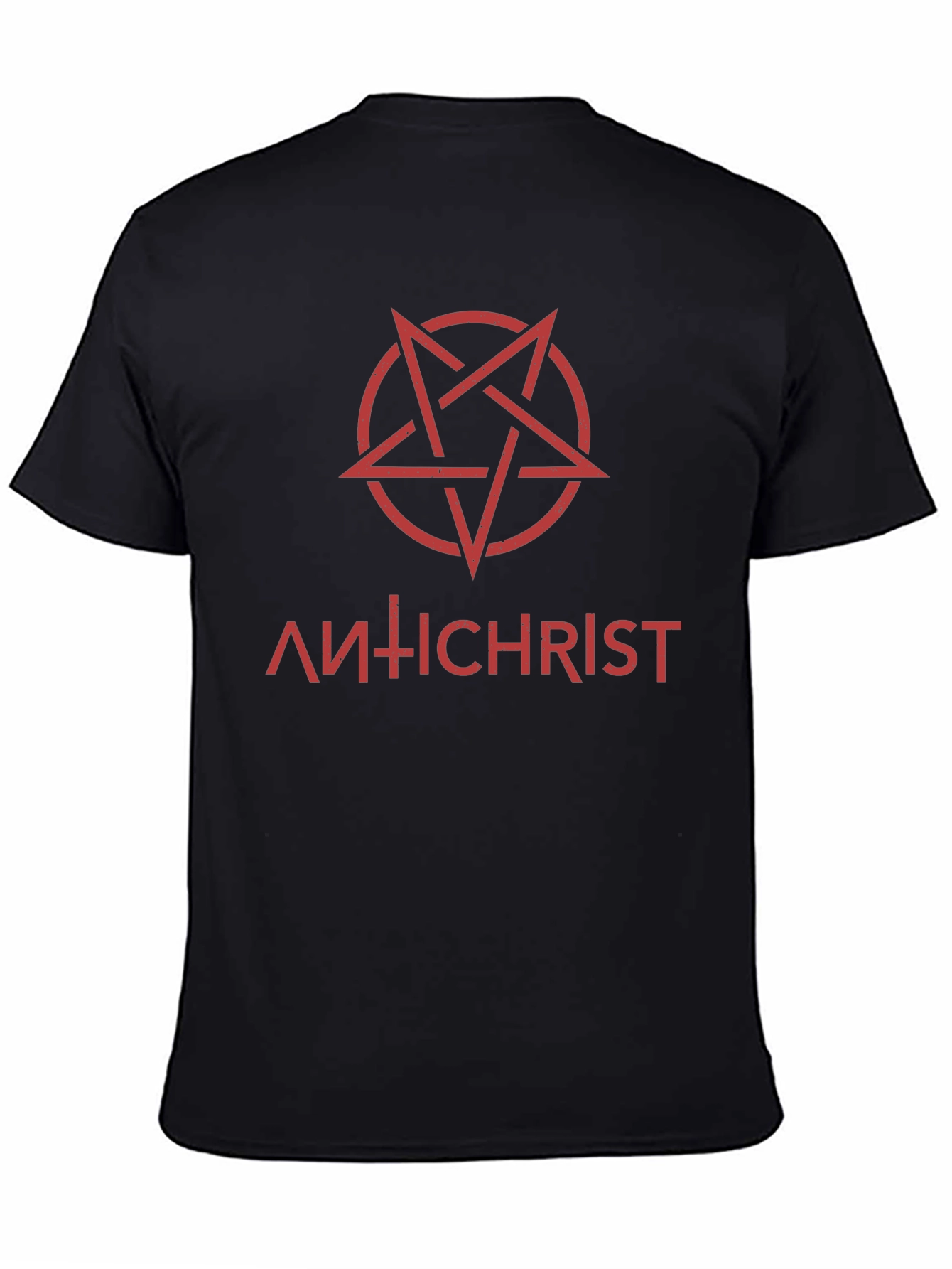 Antichrist Graphic Tee - Black Cotton T-Shirt