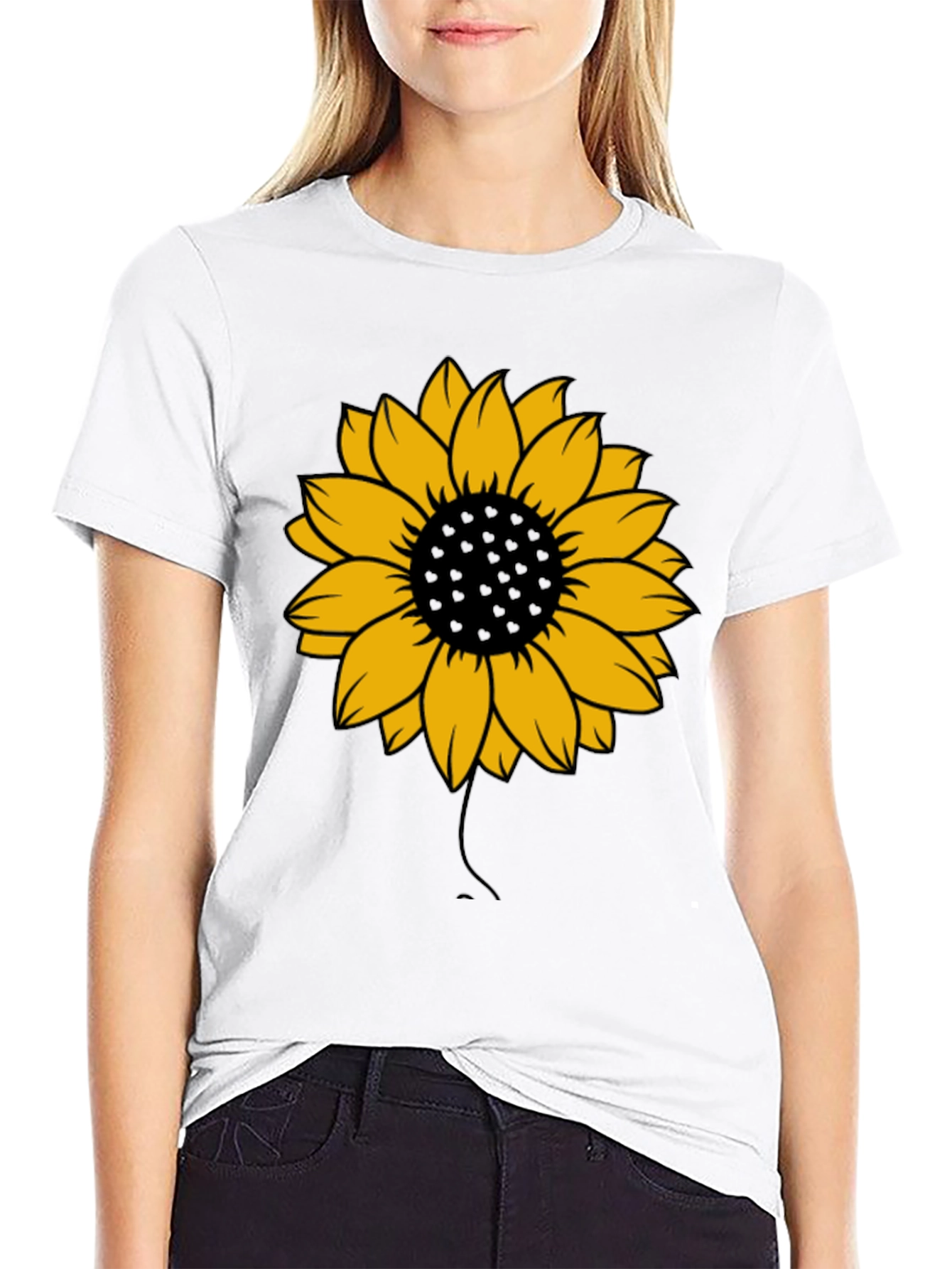 Sunflower Graphic Tee - Black Unisex T-Shirt
