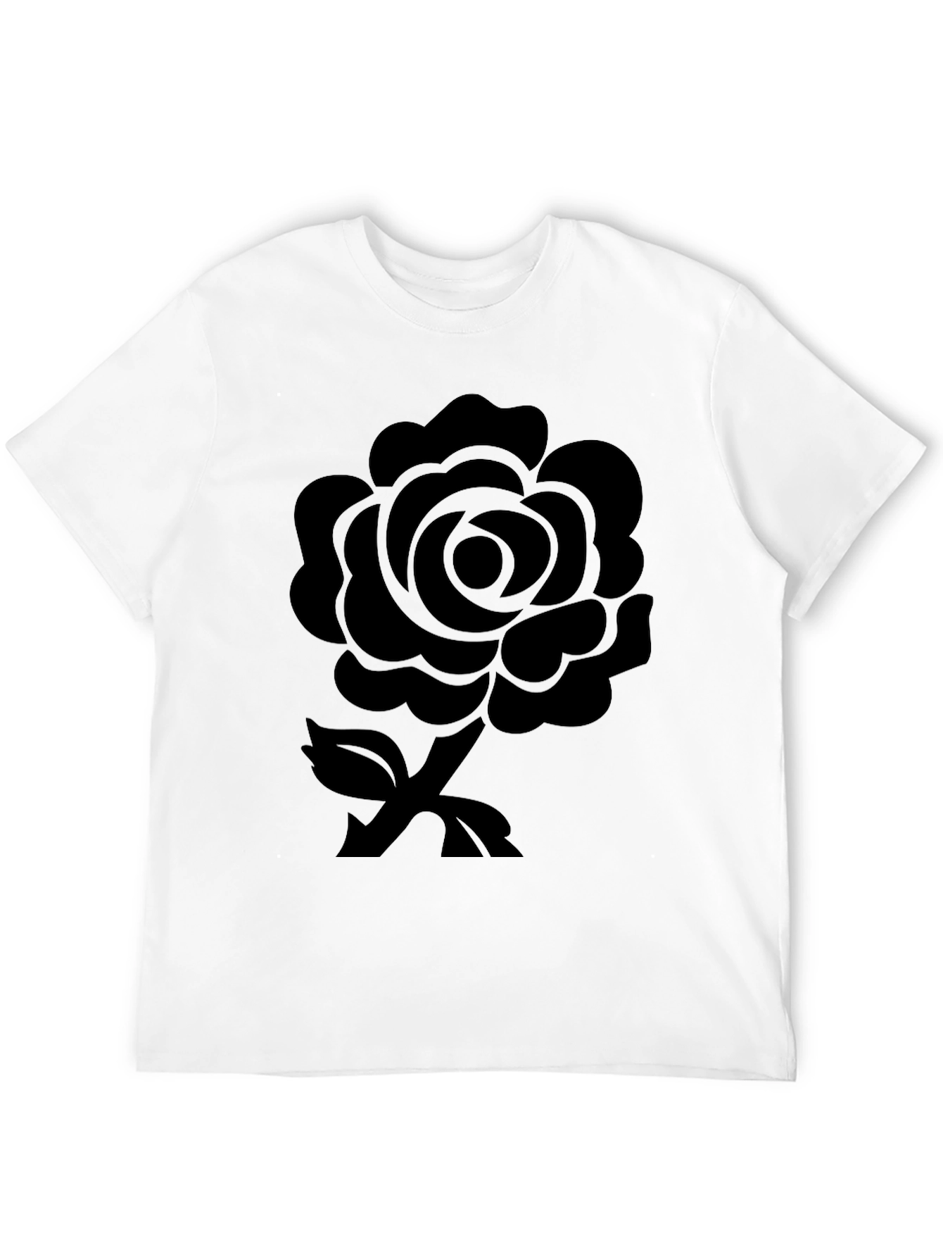 Black Rose Graphic Tee - Stylish Casual Wear