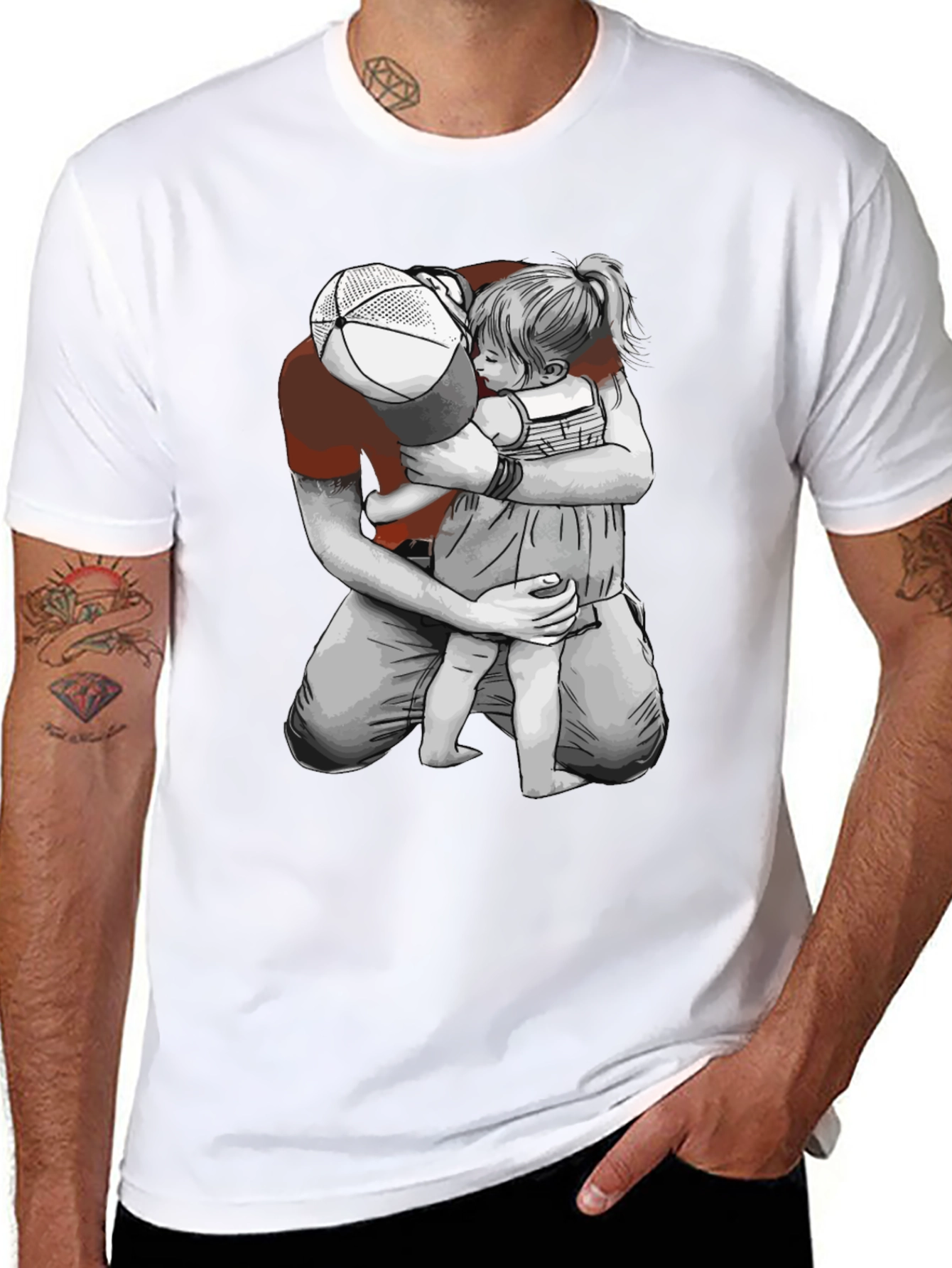Father & Daughter Graphic Tee - Heartwarming Design