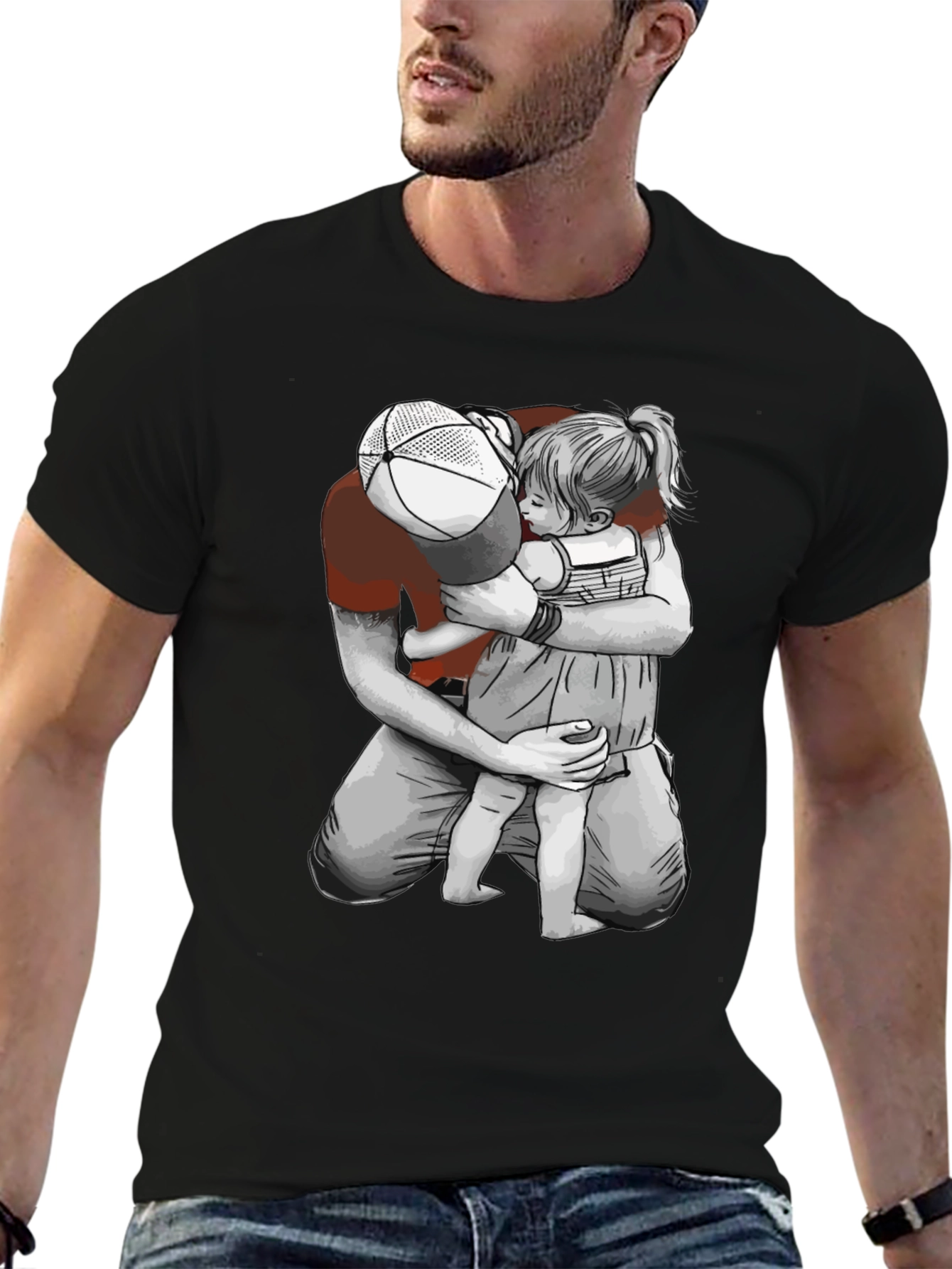 Father & Daughter Graphic Tee - Heartwarming Design