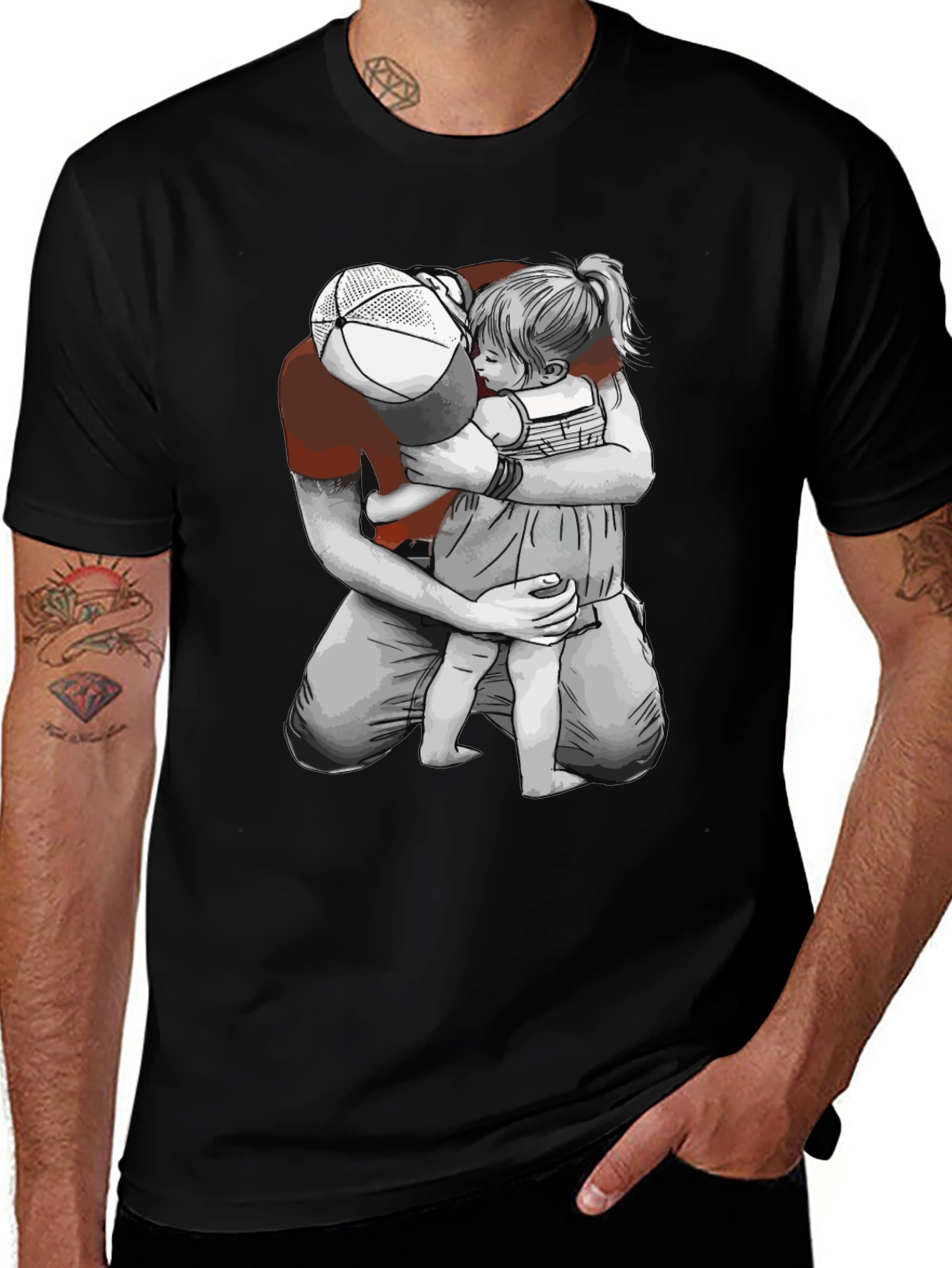Father & Daughter Graphic Tee - Heartwarming Design
