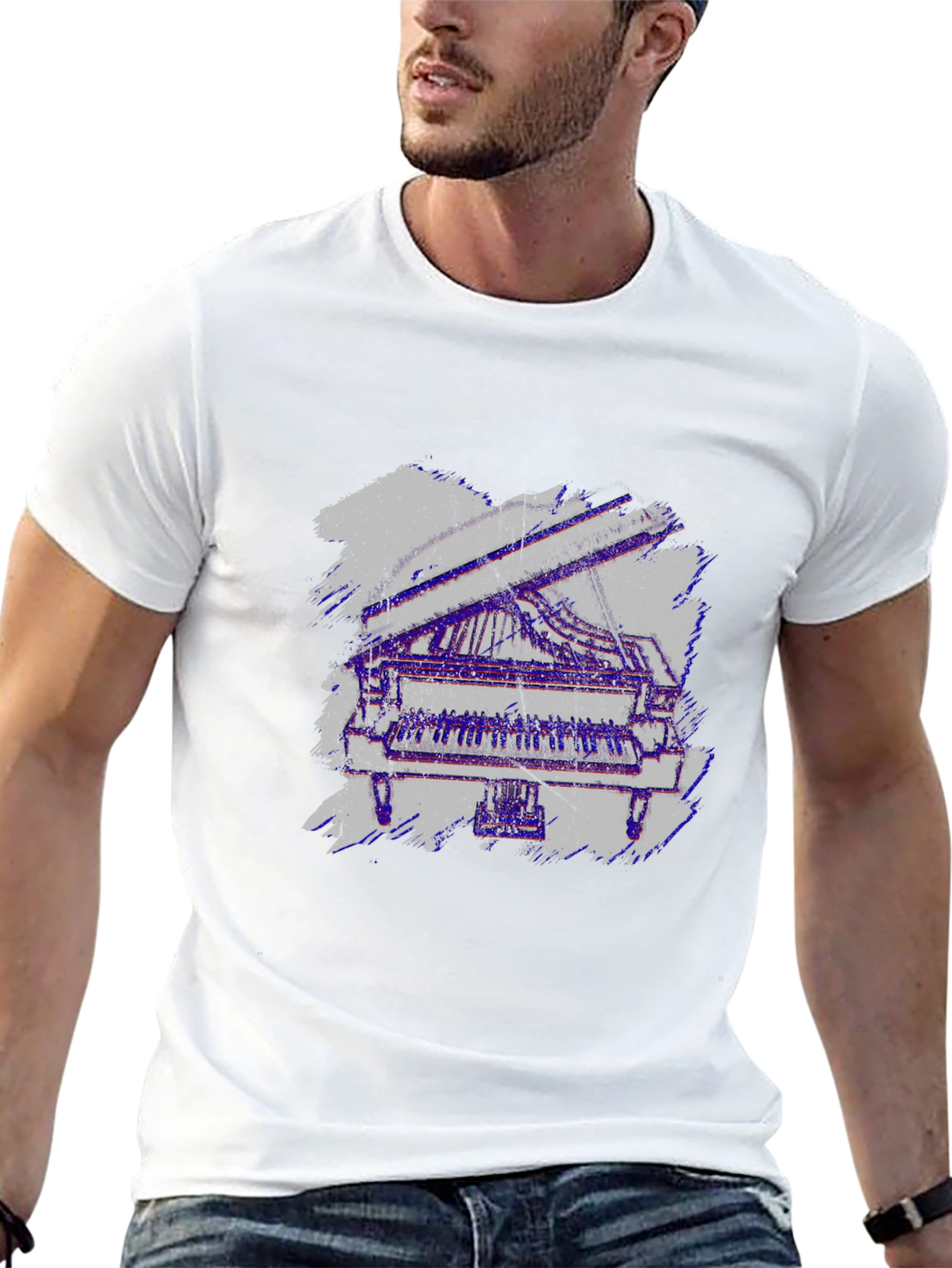 Piano T-Shirt - Cool Music Lover Graphic Tee
