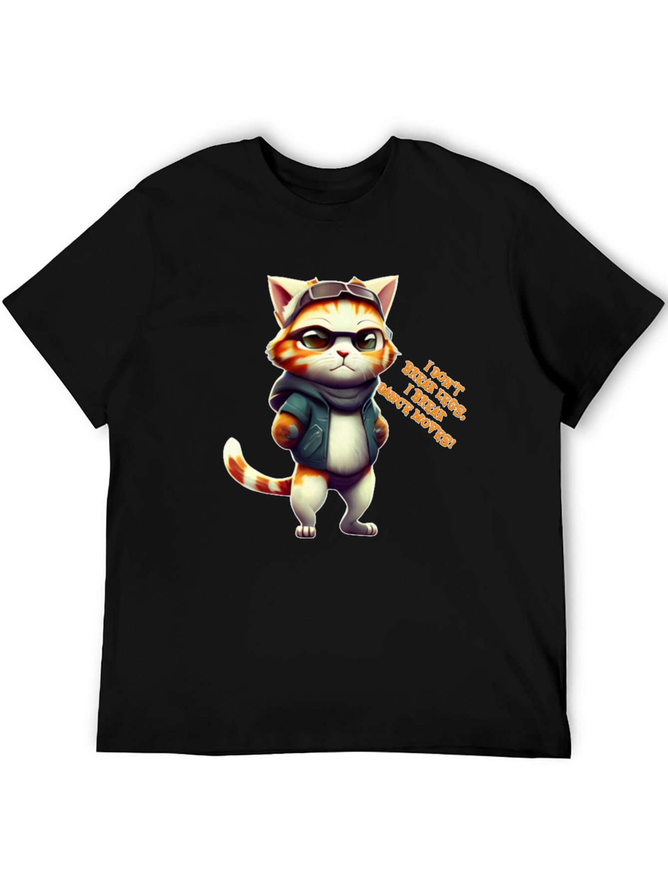 Cool Cat Graphic Tee - I Break Moves!