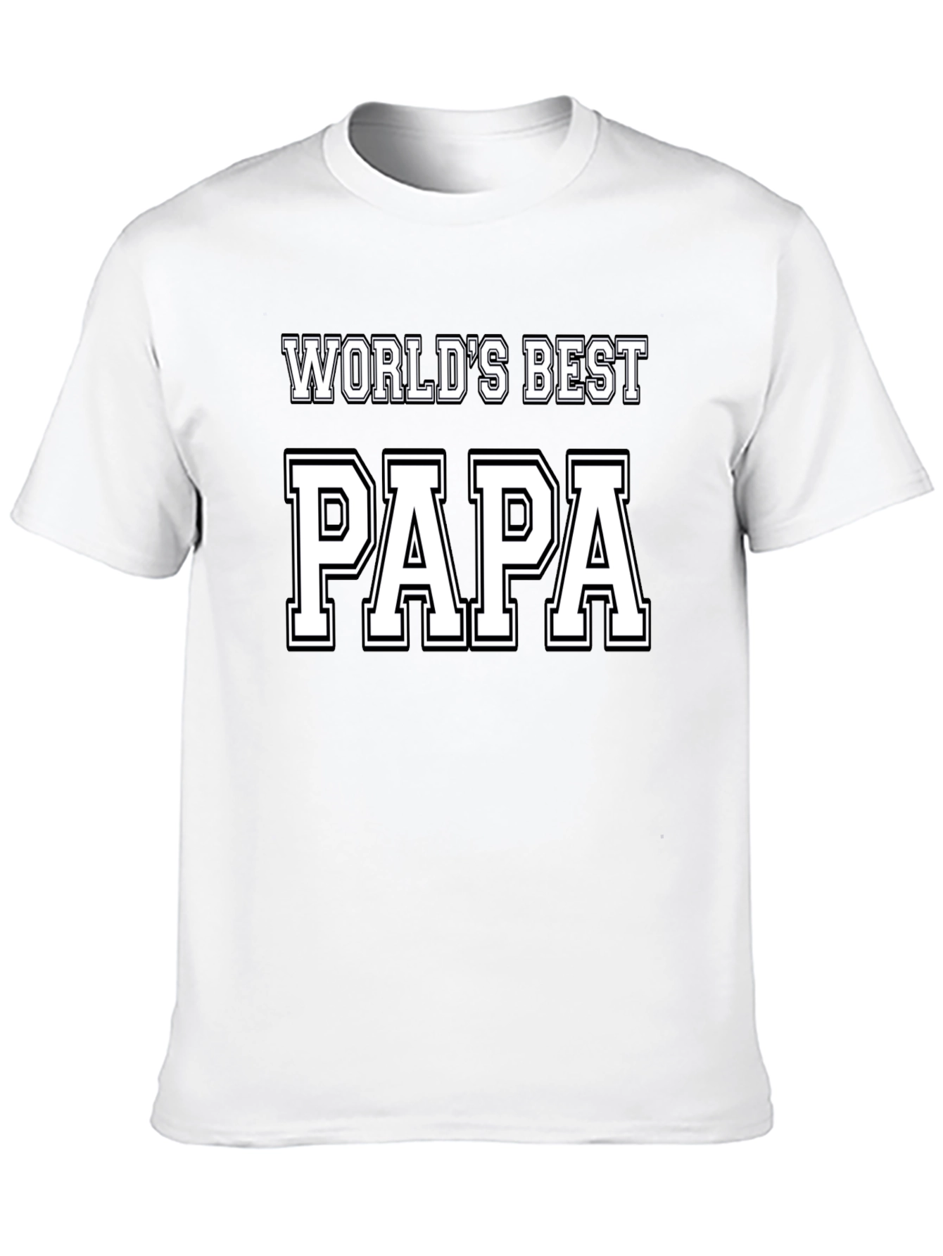 Worlds Best Papa Black T-Shirt