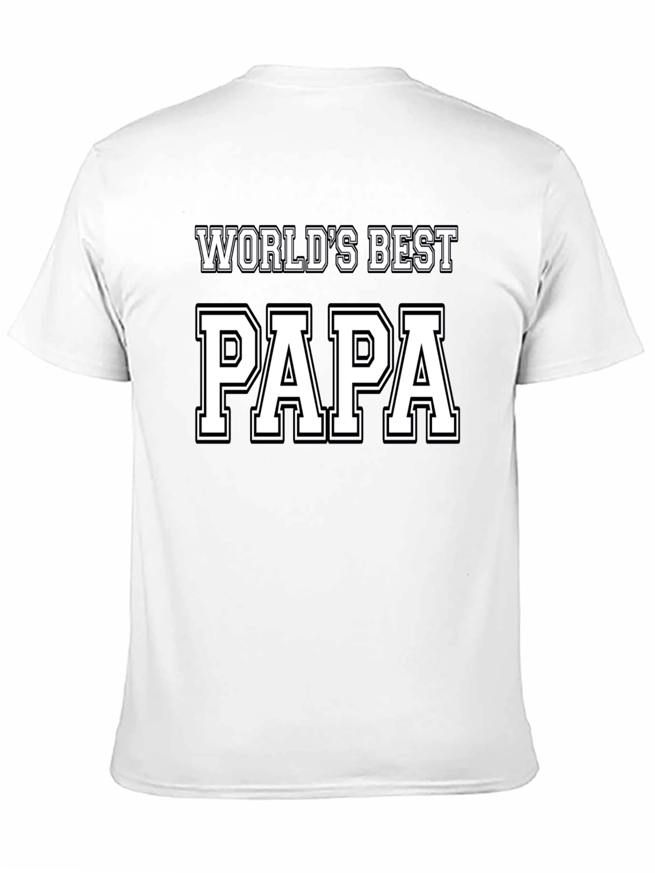 Worlds Best Papa Black T-Shirt