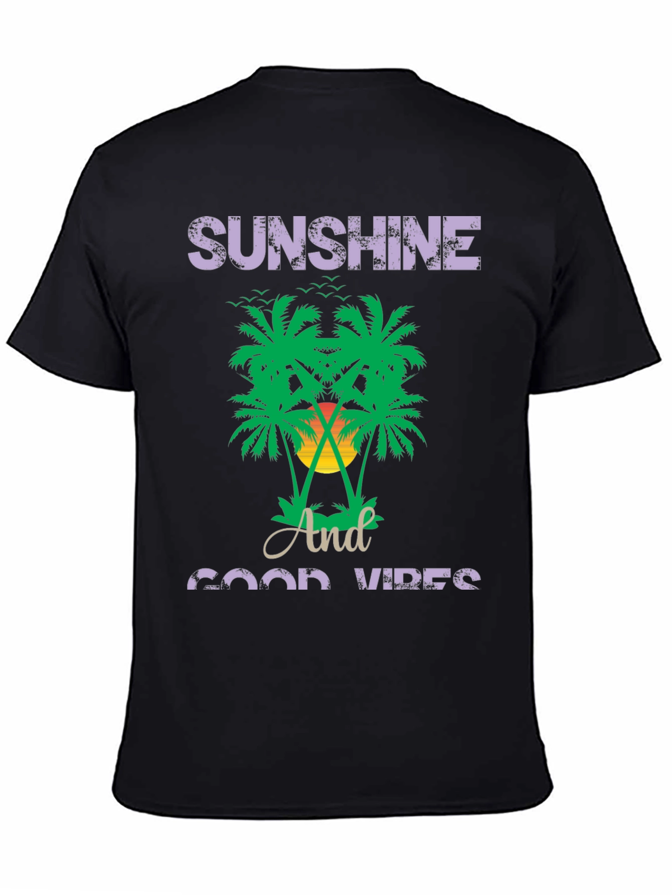 Sunshine and Good Vibes Graphic T-Shirt