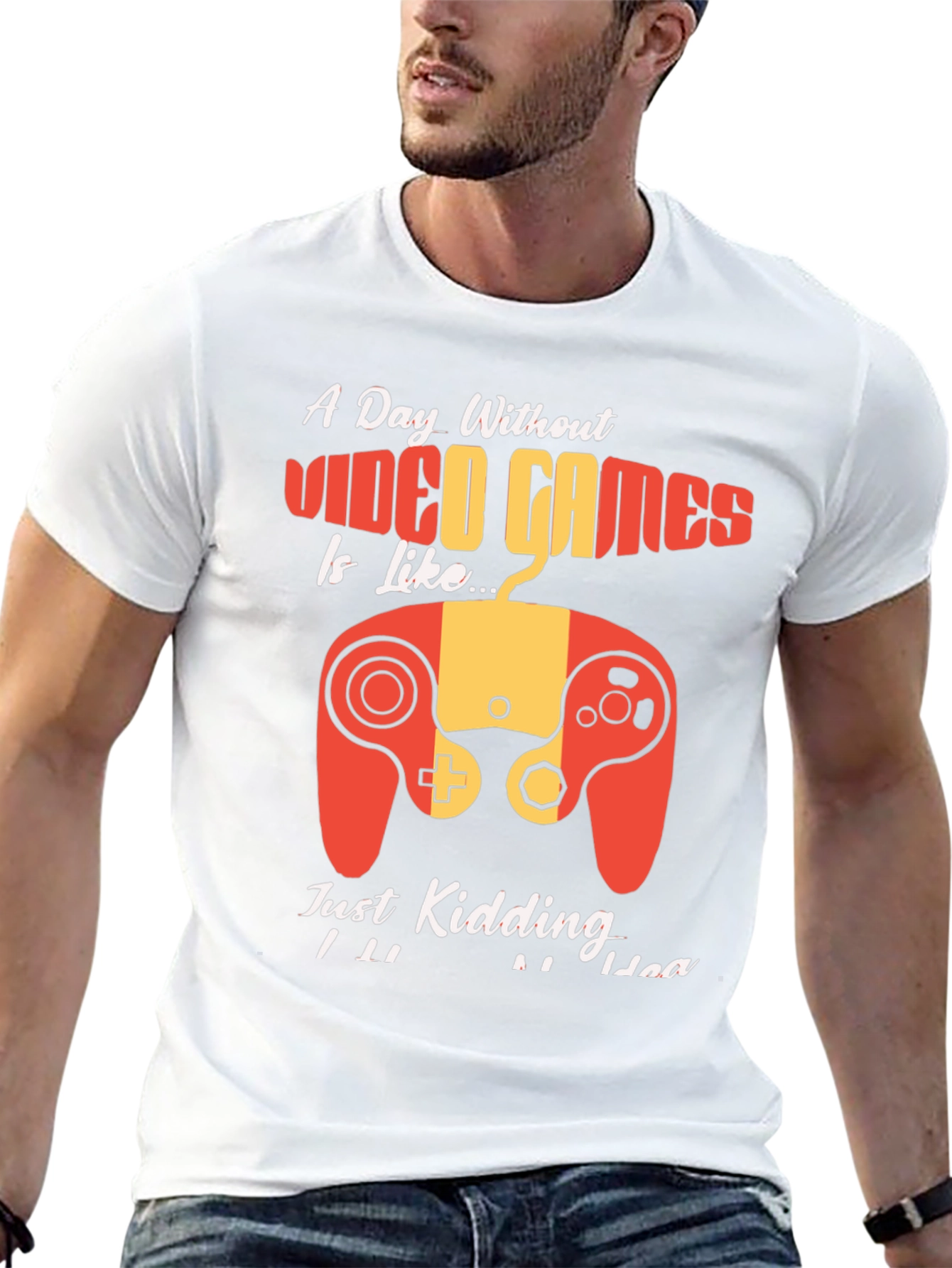 Funny Gamer T-Shirt - A Day Without Video Games