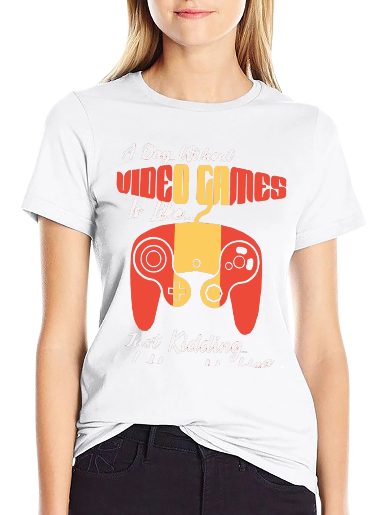 Funny Gamer T-Shirt - A Day Without Video Games