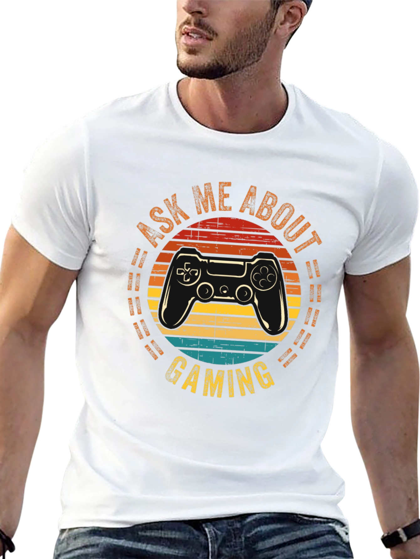 Ask Me About Gaming T-Shirt Controller Design