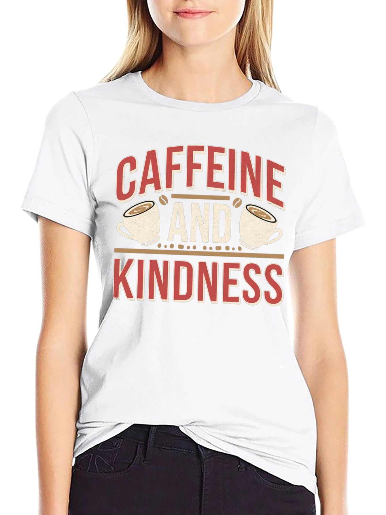 Caffeine and Kindness Graphic Tee