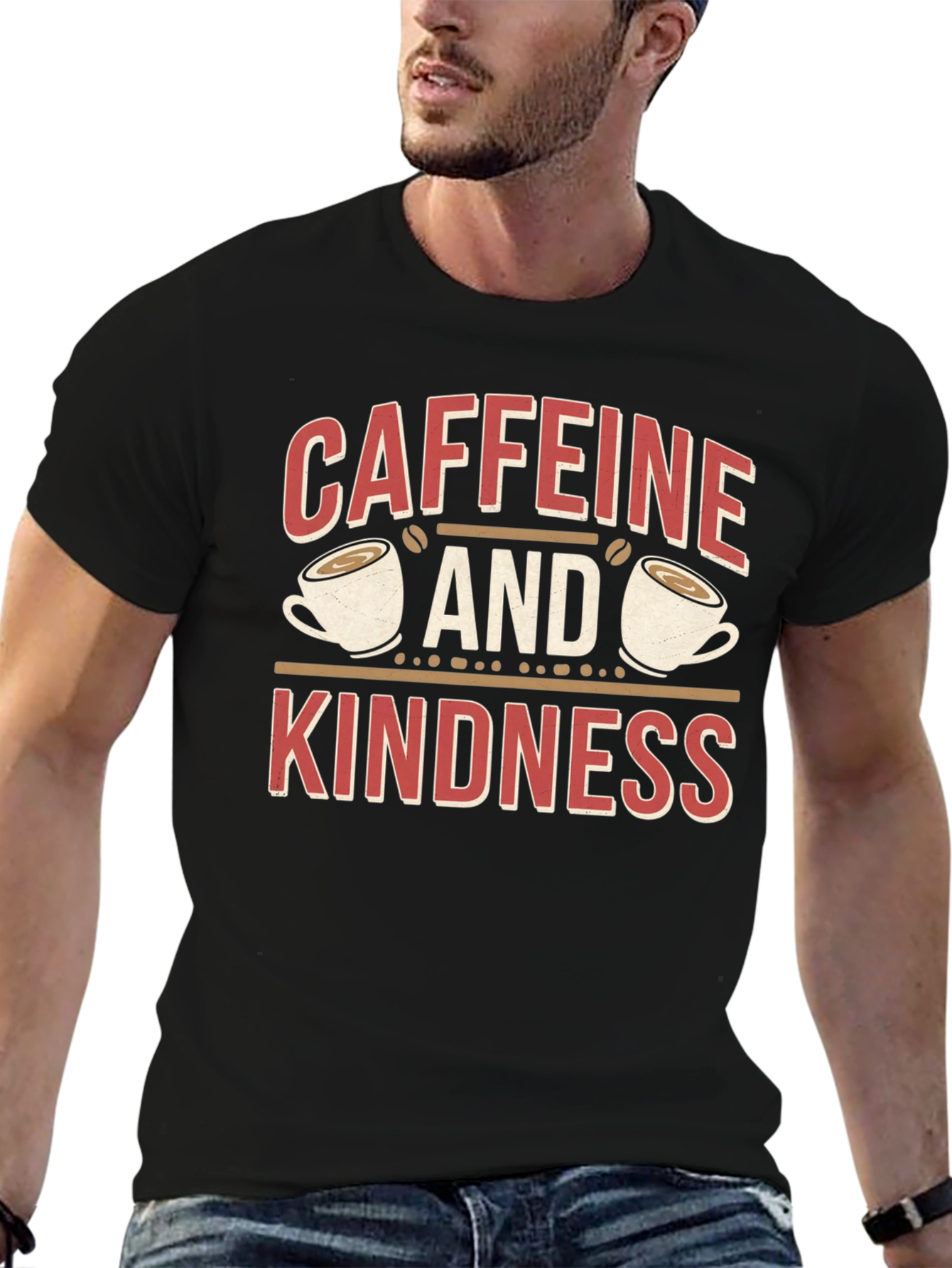 Caffeine and Kindness Graphic Tee