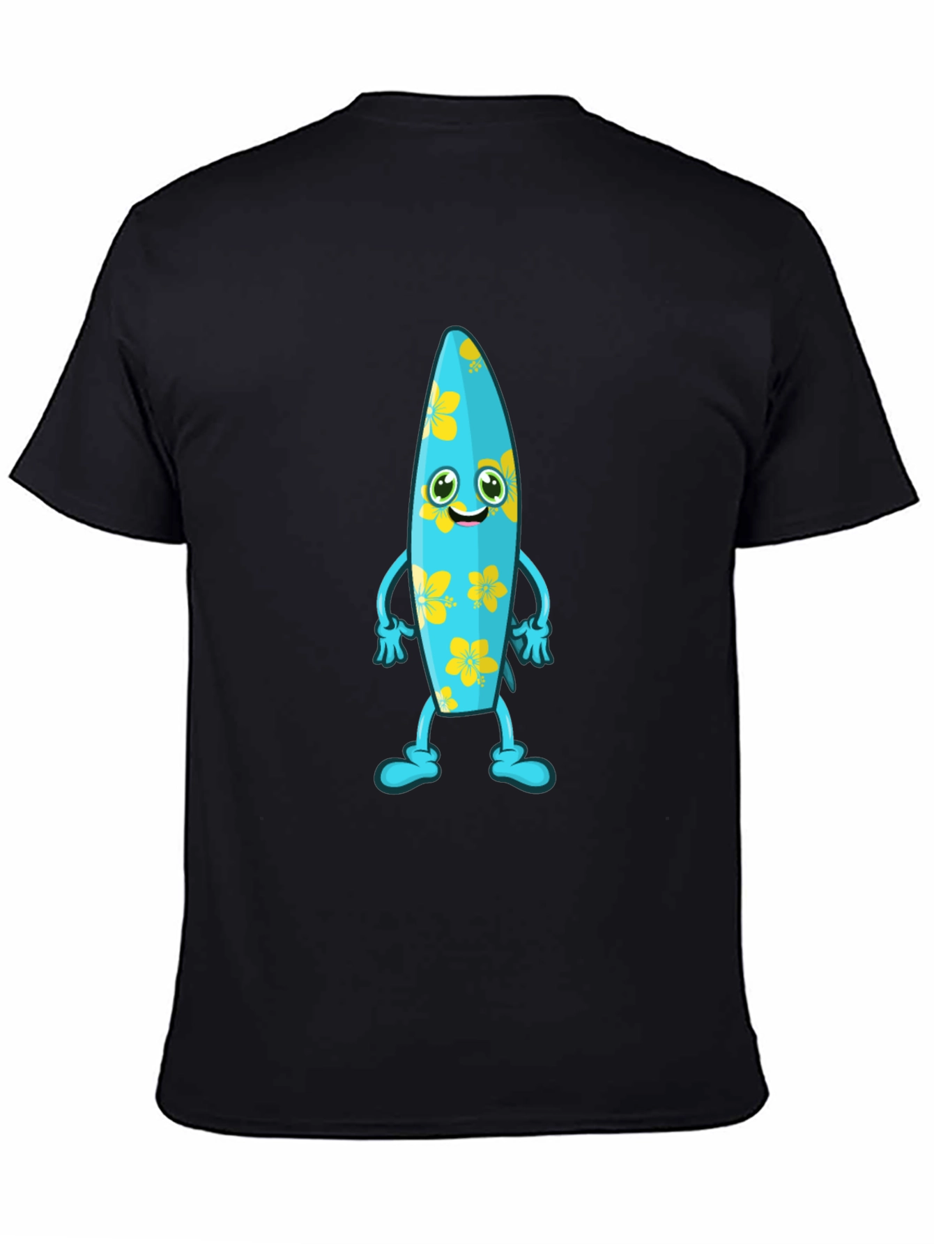 Fun Surfboard Character Graphic Tee