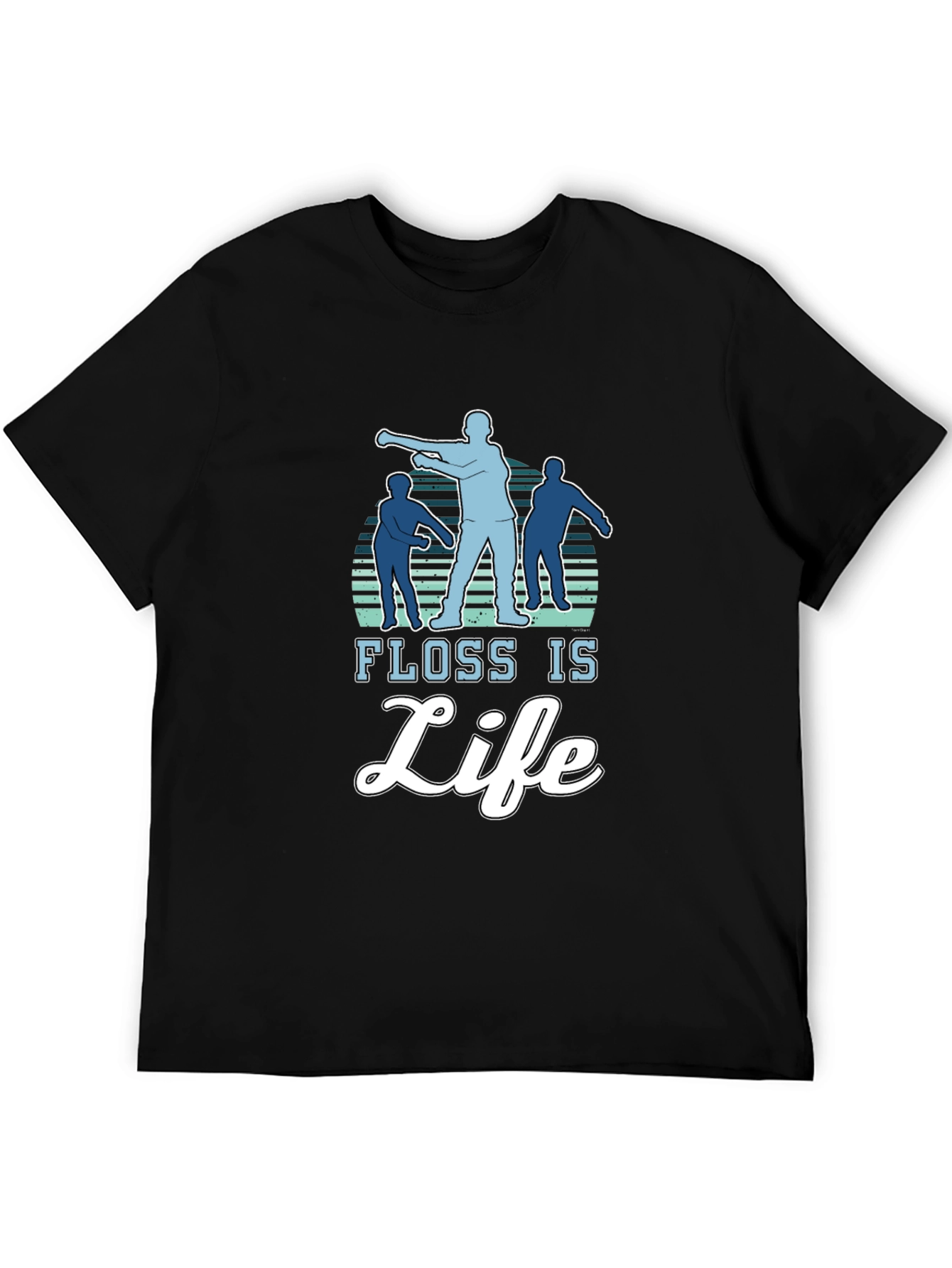 Floss Is Life T-Shirt - Dance Silhouette Graphic Tee
