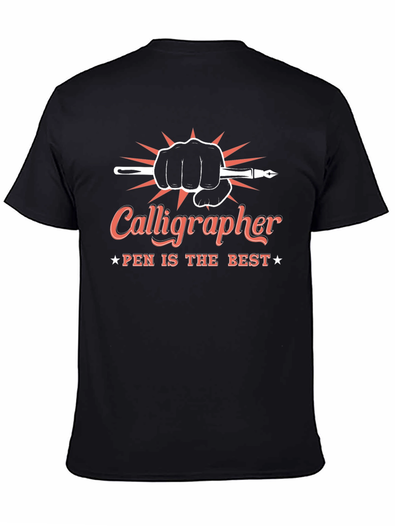 Calligrapher Pen Best Black Graphic T-Shirt