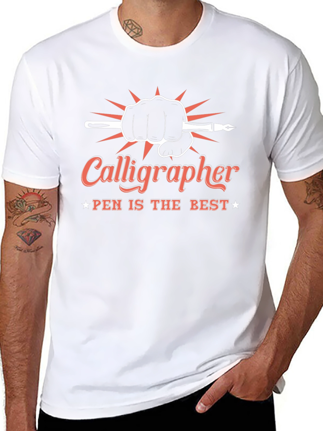 Calligrapher Pen Best Black Graphic T-Shirt