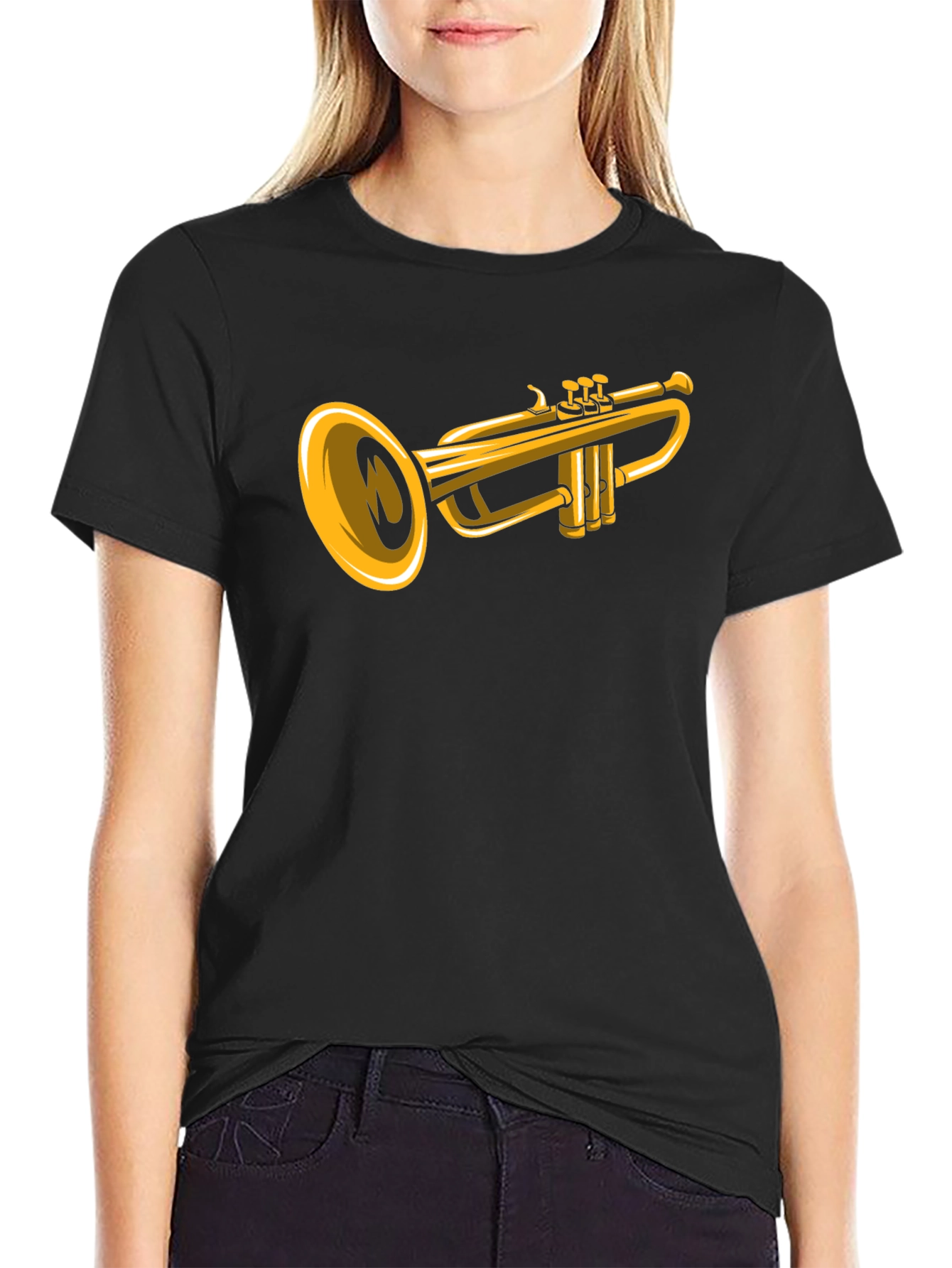 Trumpet Graphic T-Shirt - Musical Instrument Tee