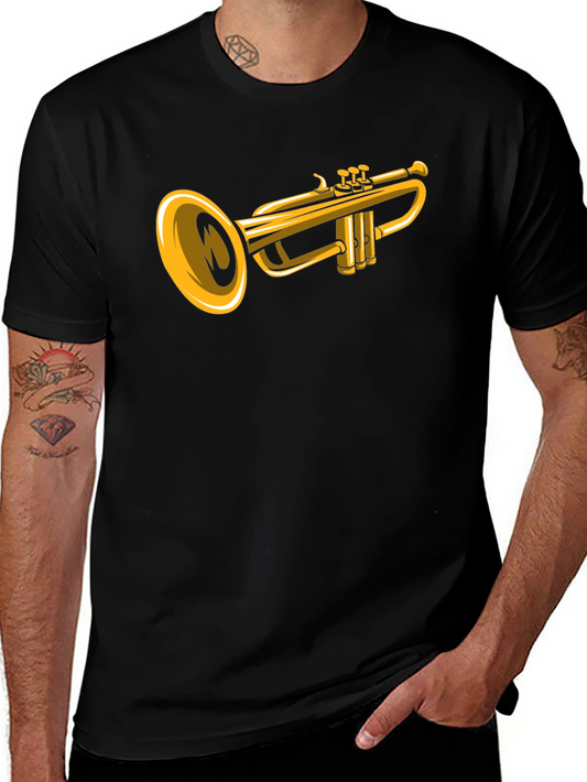 Trumpet Graphic T-Shirt - Musical Instrument Tee